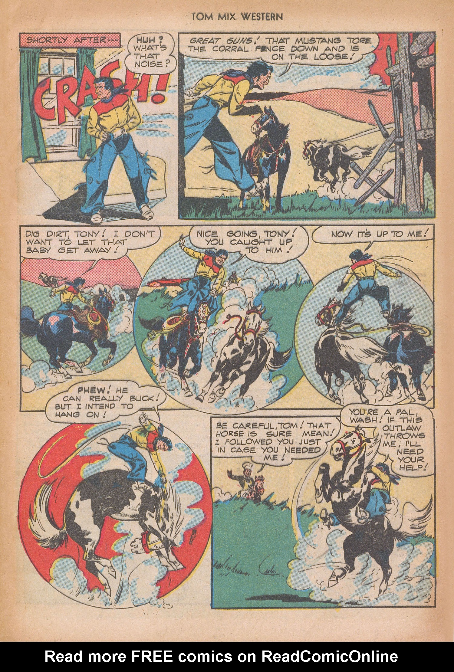 Read online Tom Mix Western (1948) comic -  Issue #10 - 5
