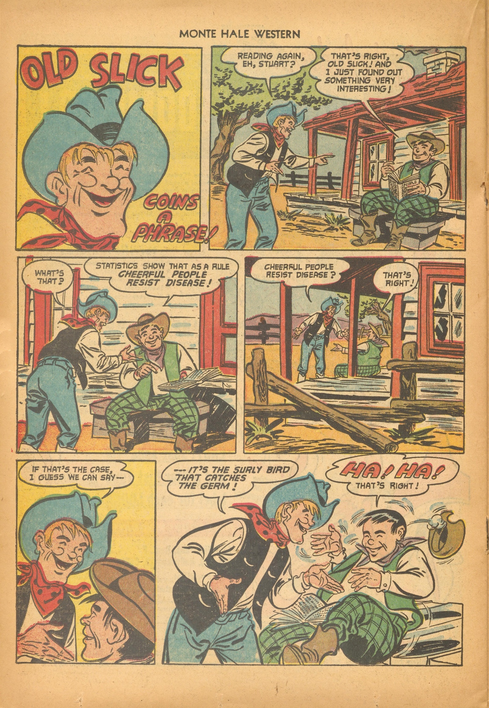 Read online Monte Hale Western comic -  Issue #75 - 22