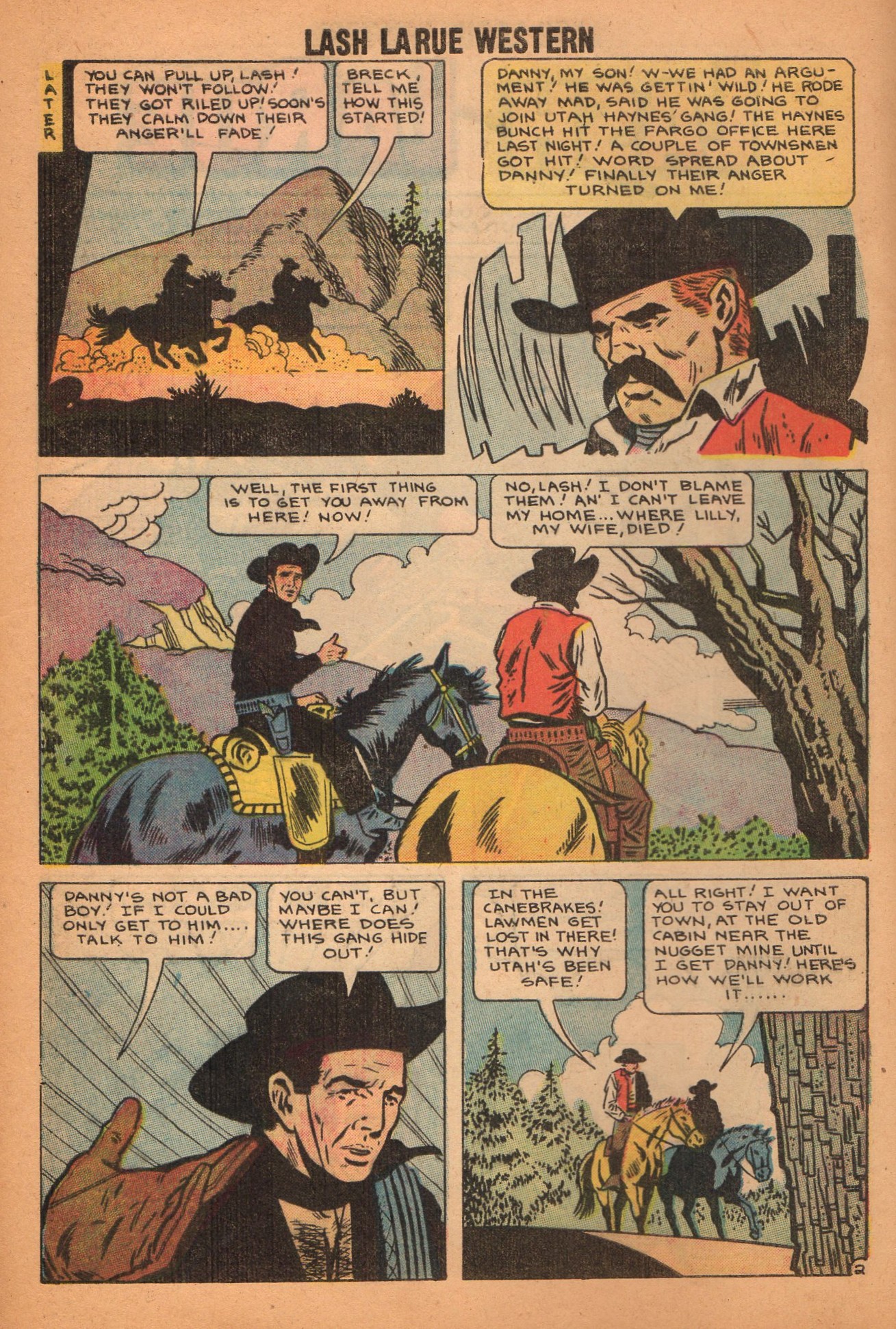 Read online Lash Larue Western (1949) comic -  Issue #71 - 5