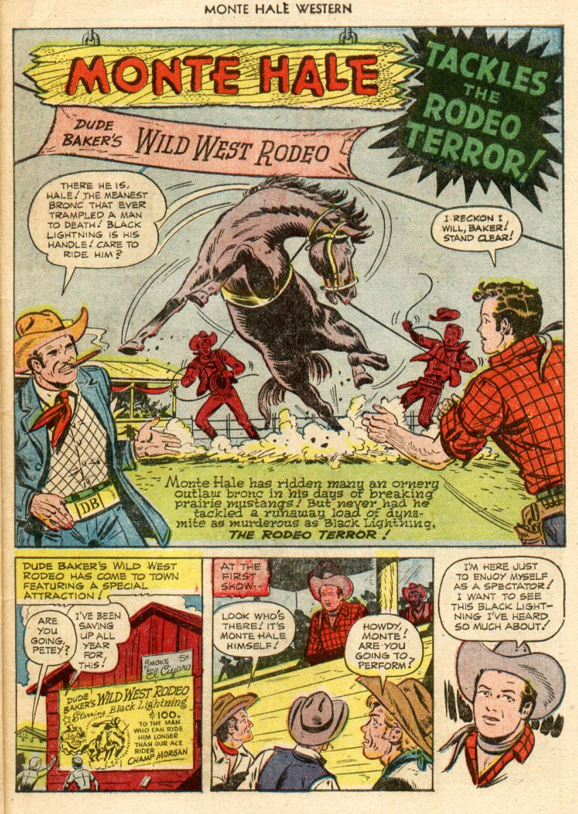 Read online Monte Hale Western comic -  Issue #58 - 42