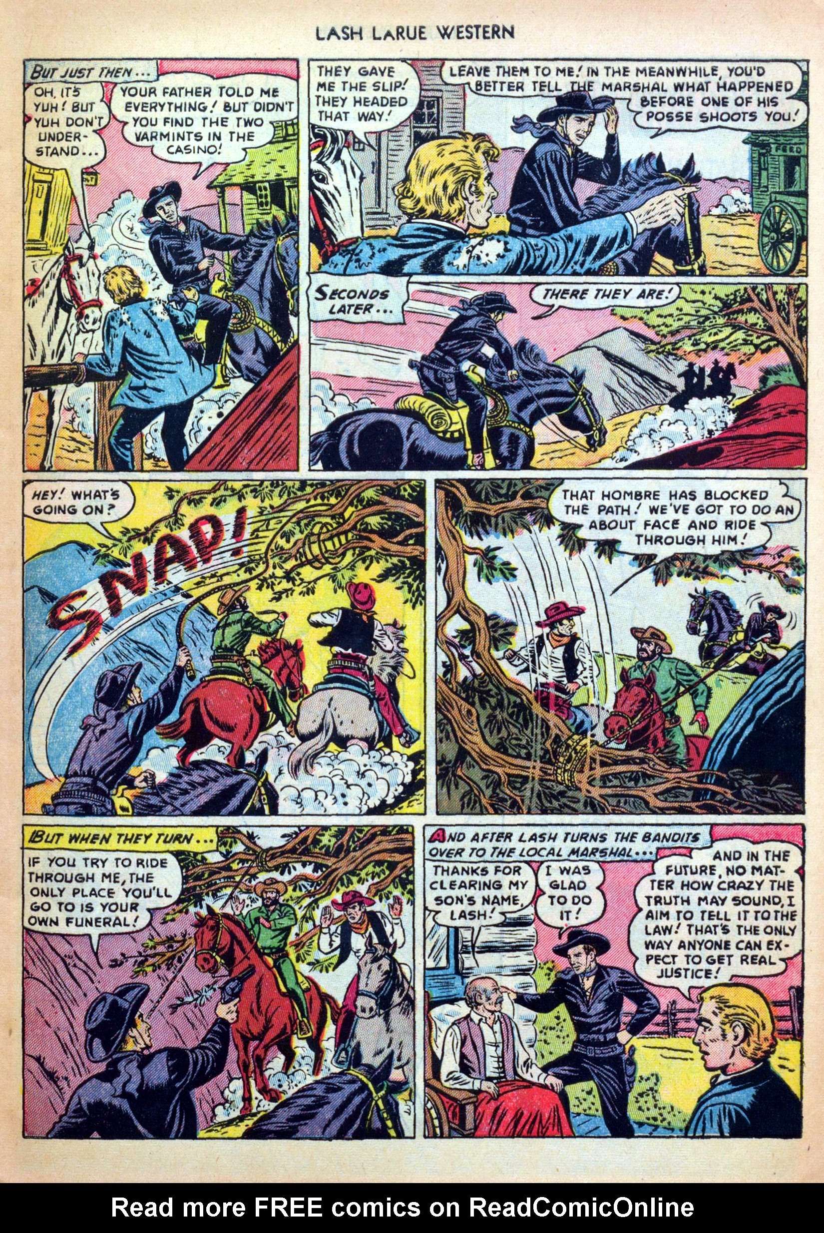 Read online Lash Larue Western (1949) comic -  Issue #31 - 9
