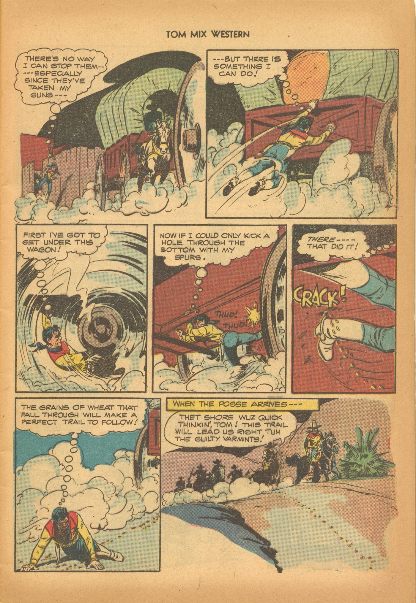 Read online Tom Mix Western (1948) comic -  Issue #6 - 9