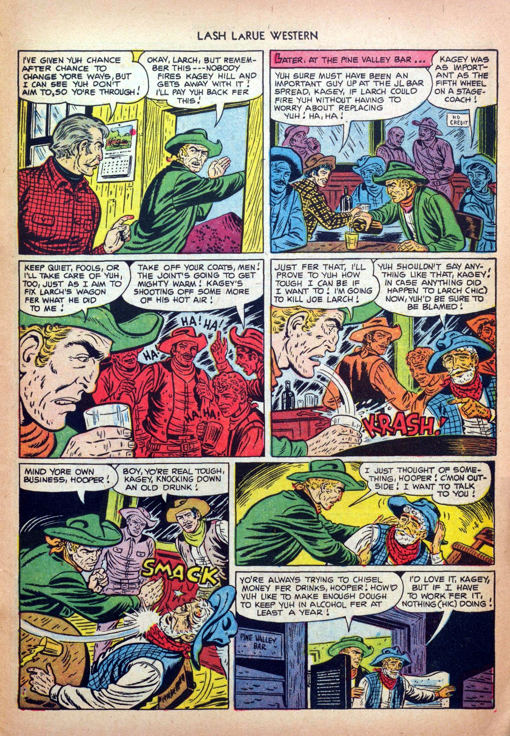 Read online Lash Larue Western (1949) comic -  Issue #32 - 29