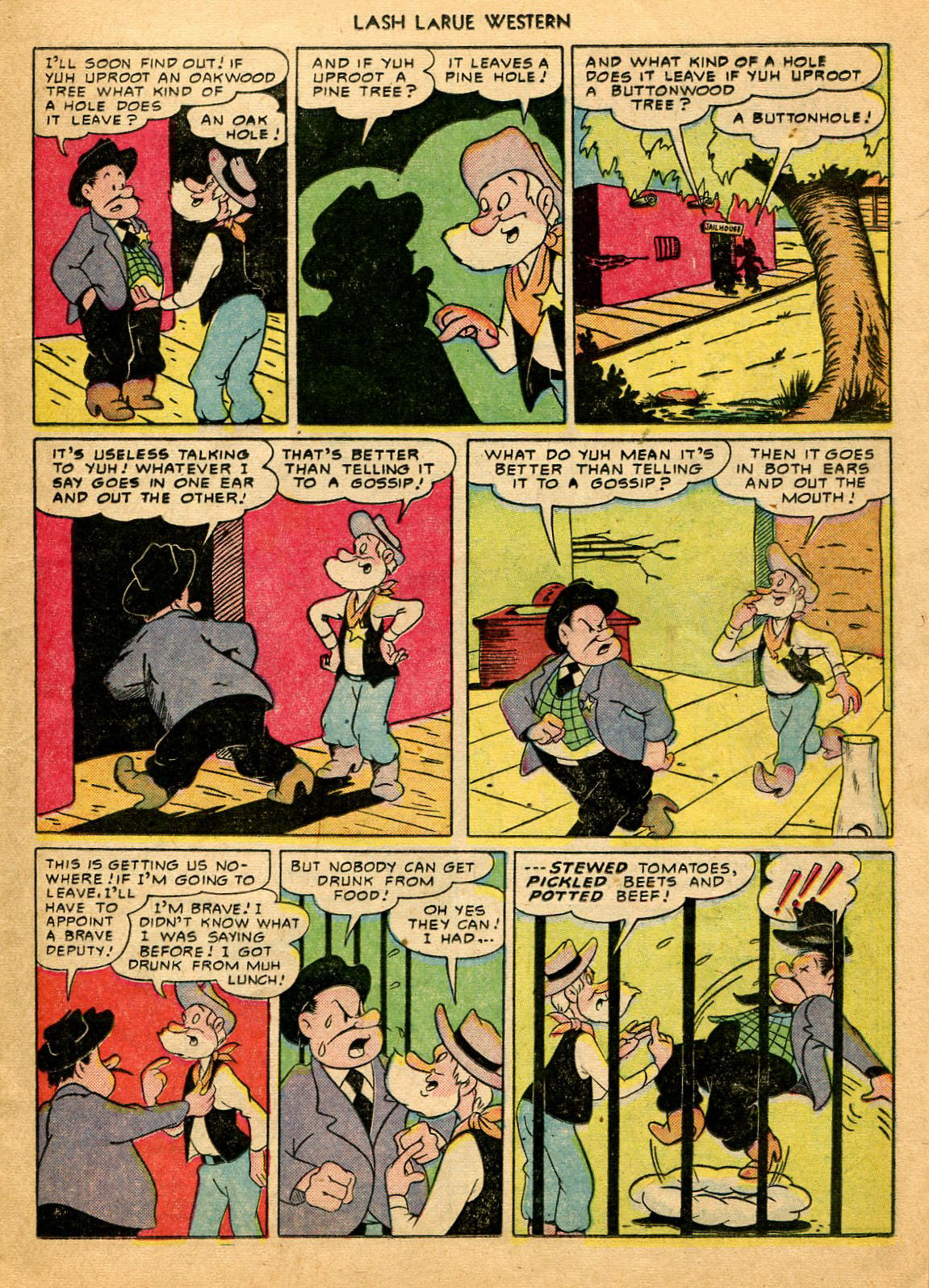 Read online Lash Larue Western (1949) comic -  Issue #9 - 13