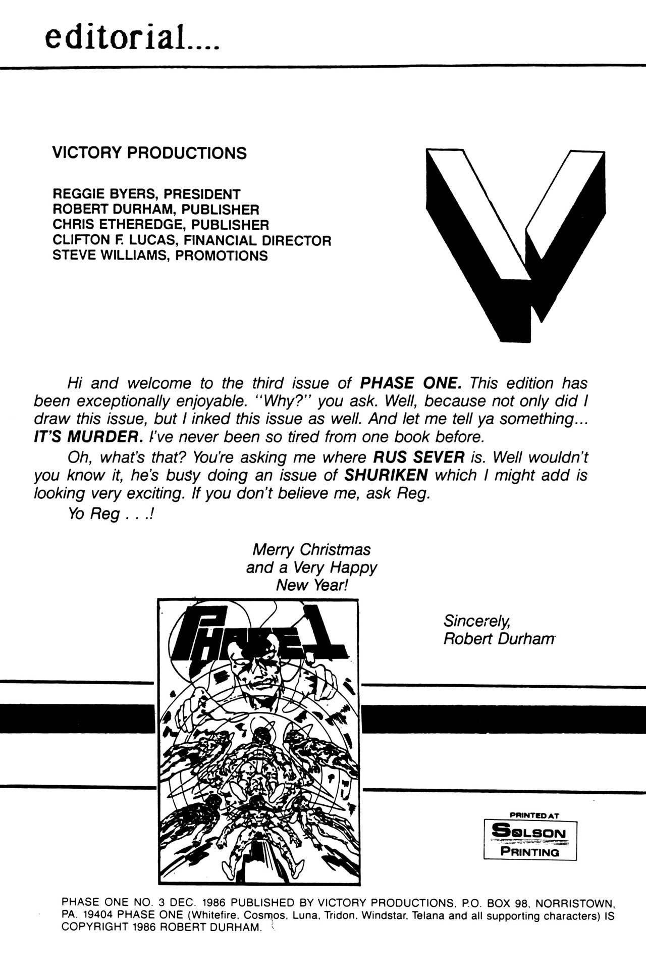 Read online Phase One comic -  Issue #3 - 2