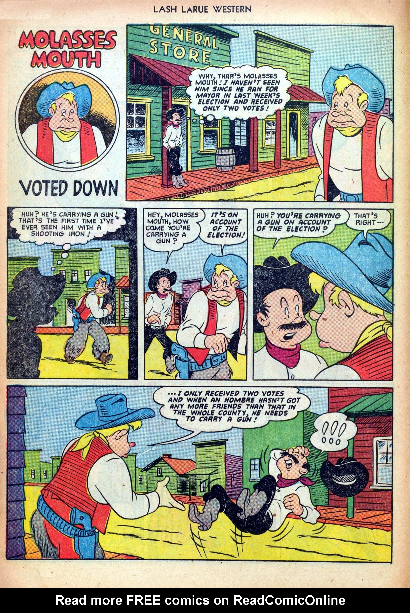 Read online Lash Larue Western (1949) comic -  Issue #24 - 10