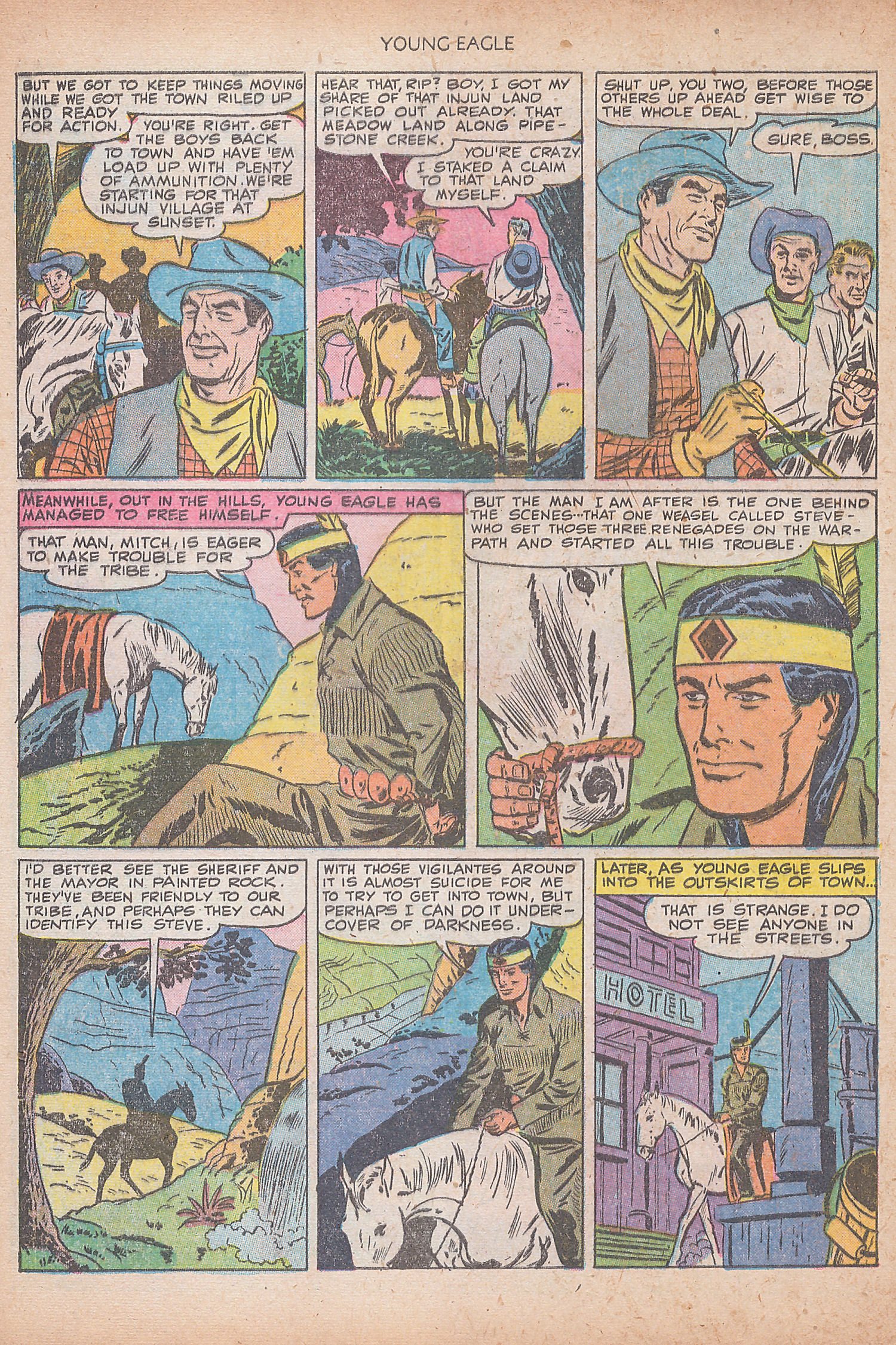 Read online Young Eagle comic -  Issue #7 - 12