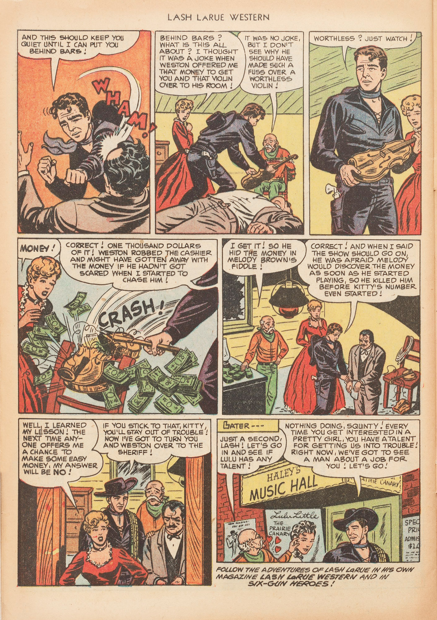 Read online Lash Larue Western (1949) comic -  Issue #20 - 32