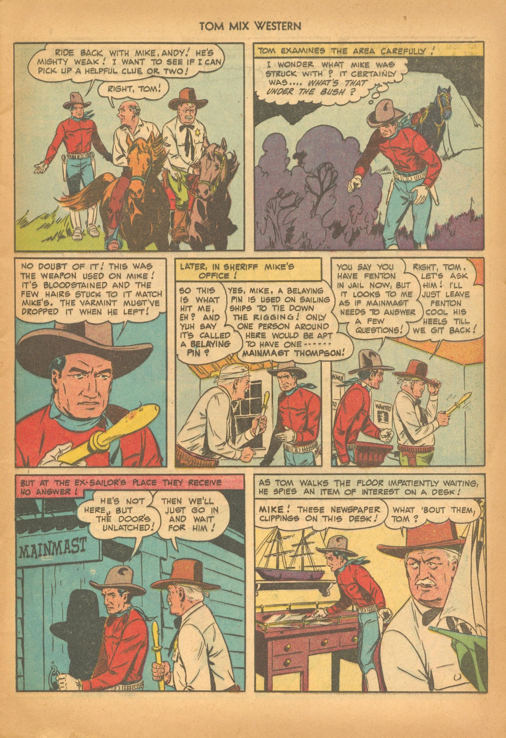 Read online Tom Mix Western (1948) comic -  Issue #19 - 9