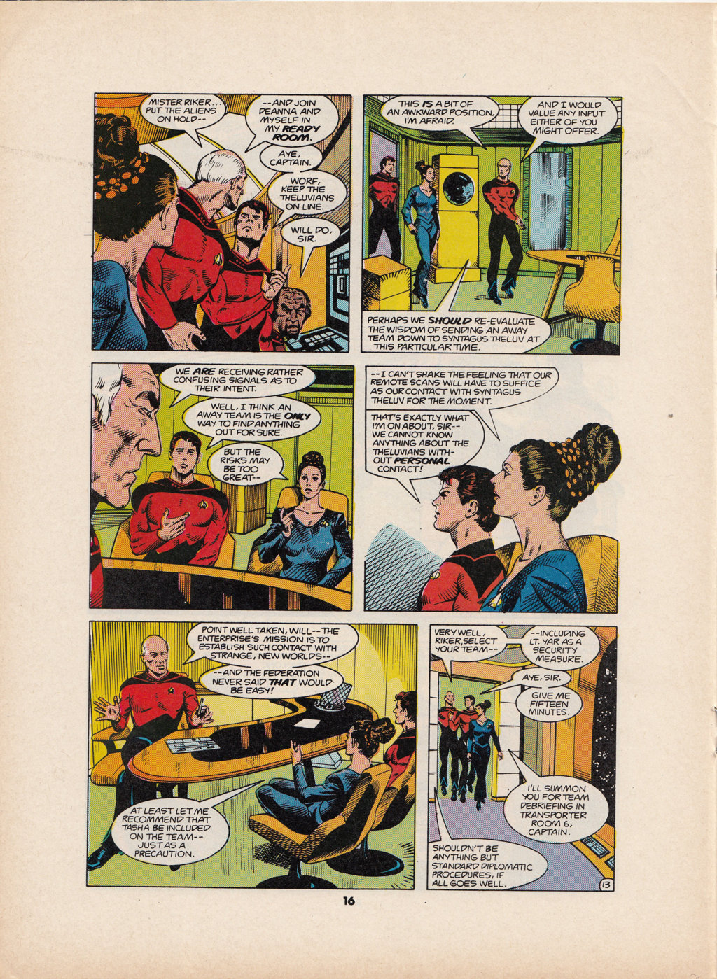 Read online Star Trek The Next Generation (1990) comic -  Issue #1 - 16