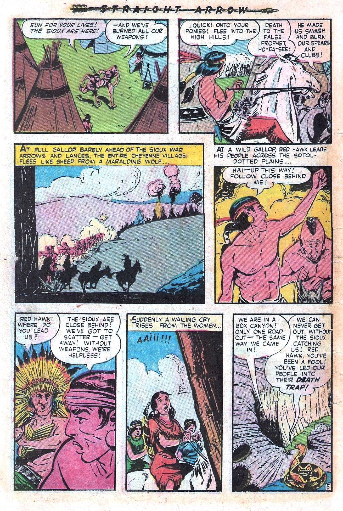 Read online Straight Arrow comic -  Issue #21 - 16