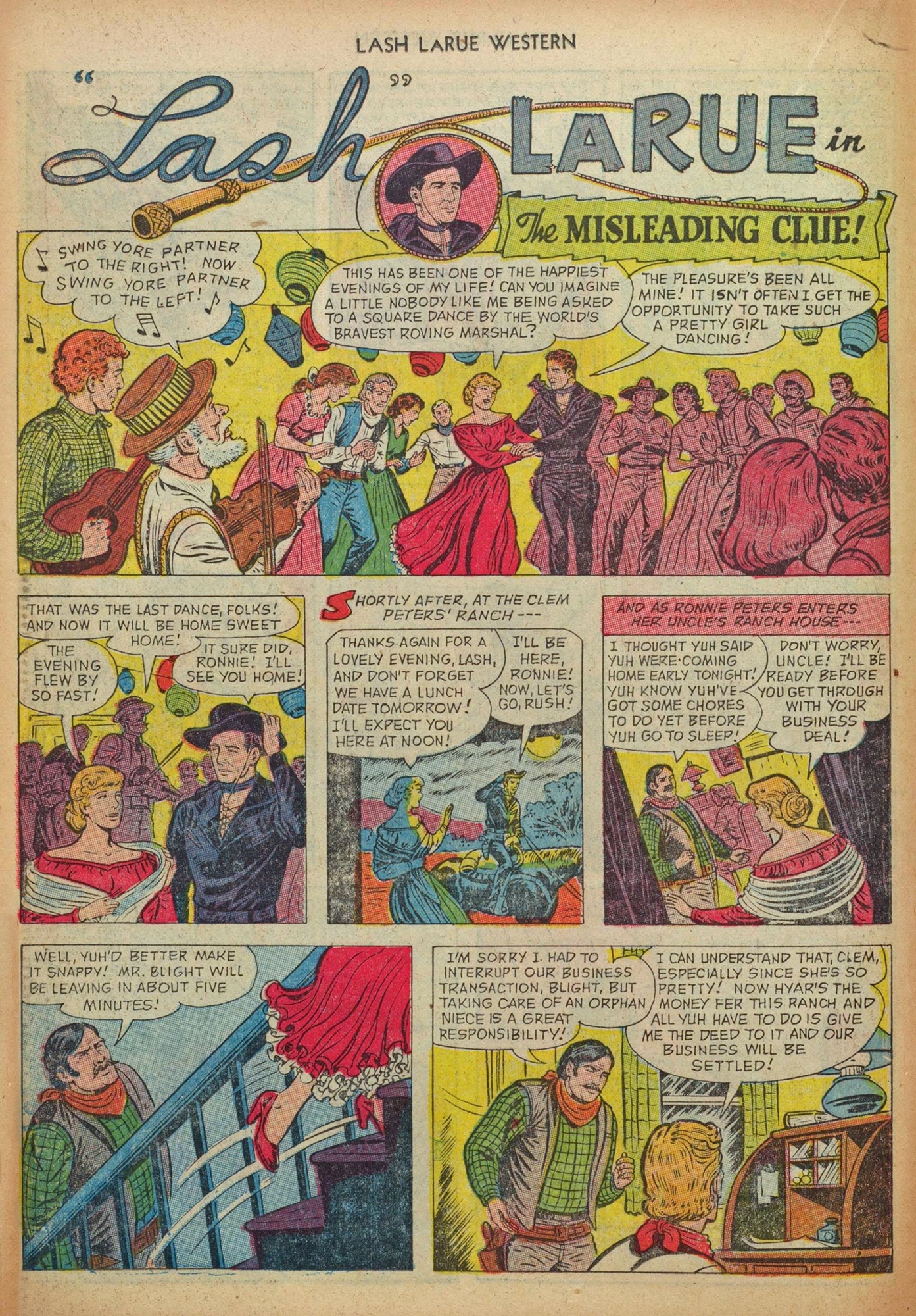 Read online Lash Larue Western (1949) comic -  Issue #37 - 18
