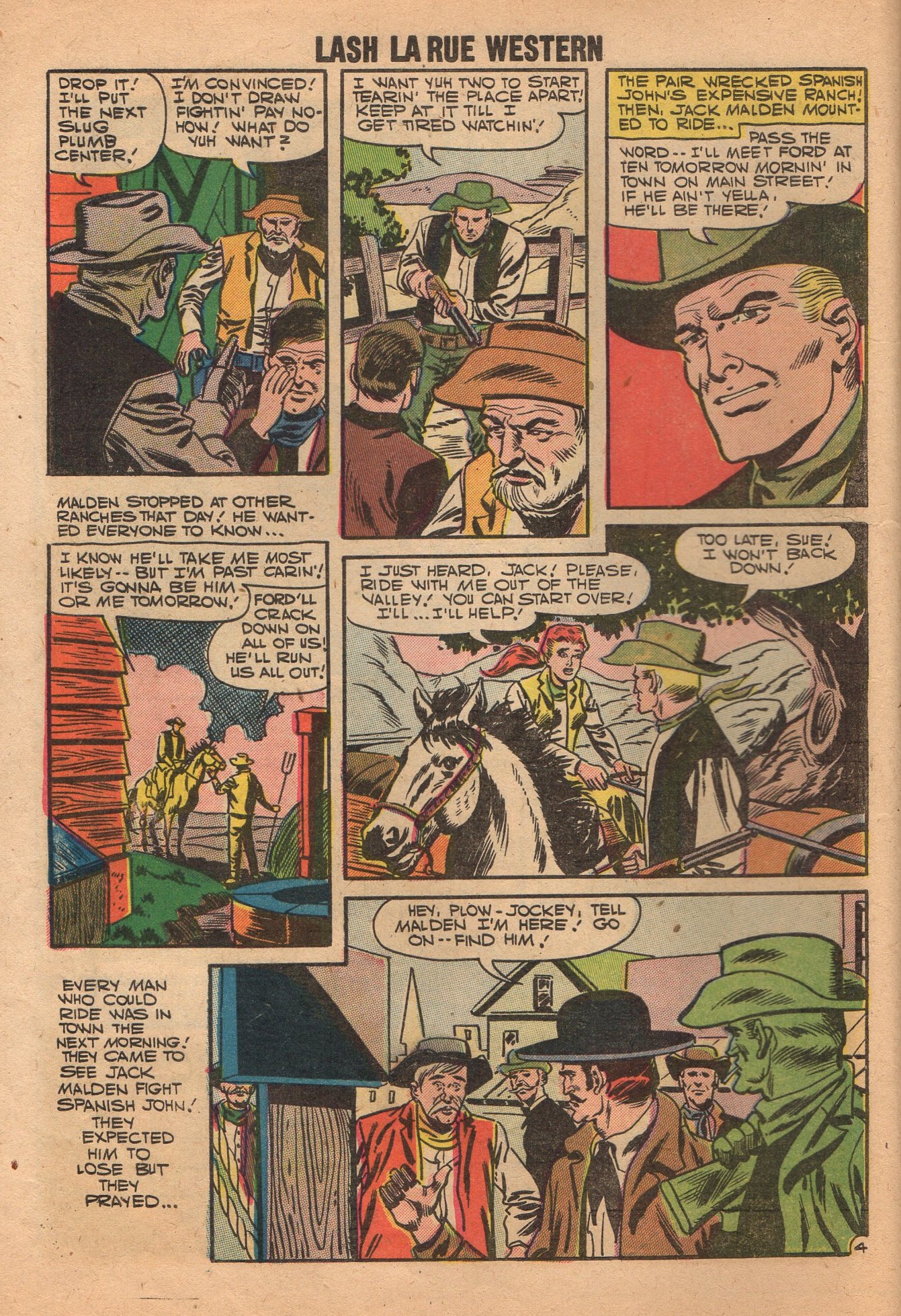 Read online Lash Larue Western (1949) comic -  Issue #65 - 32