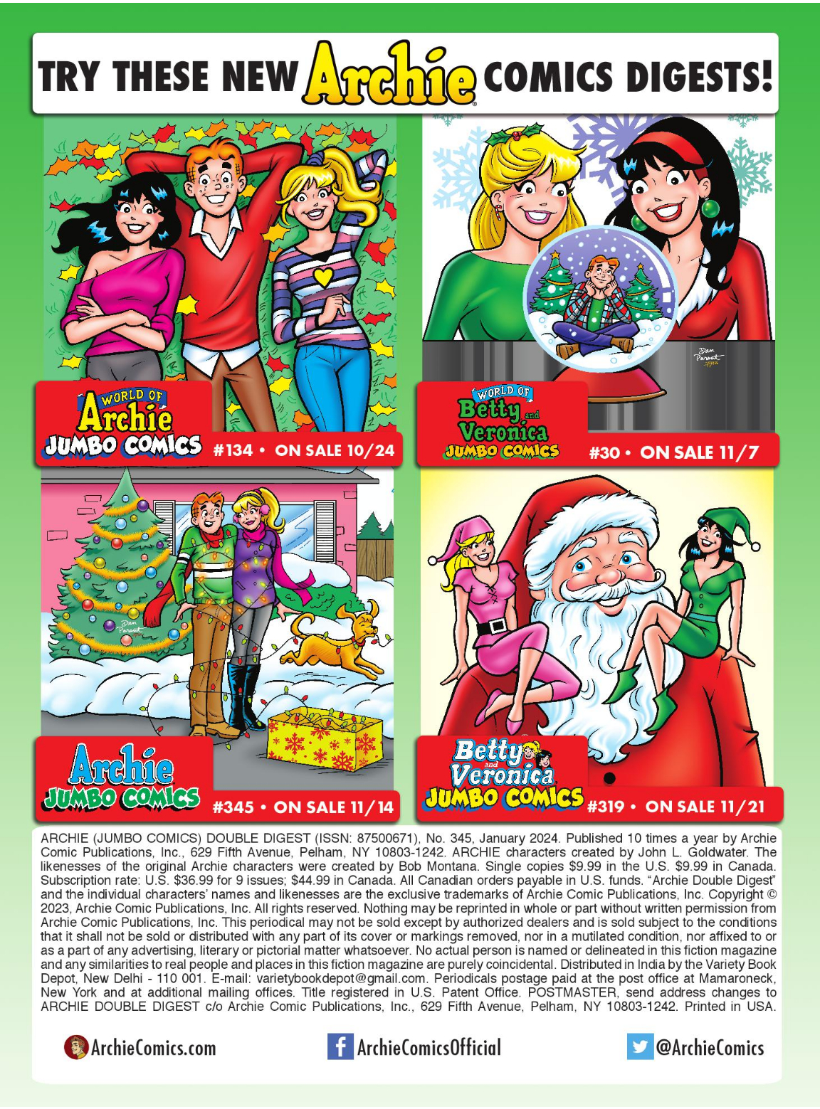 Read online Archie's Double Digest Magazine comic -  Issue #345 - 186