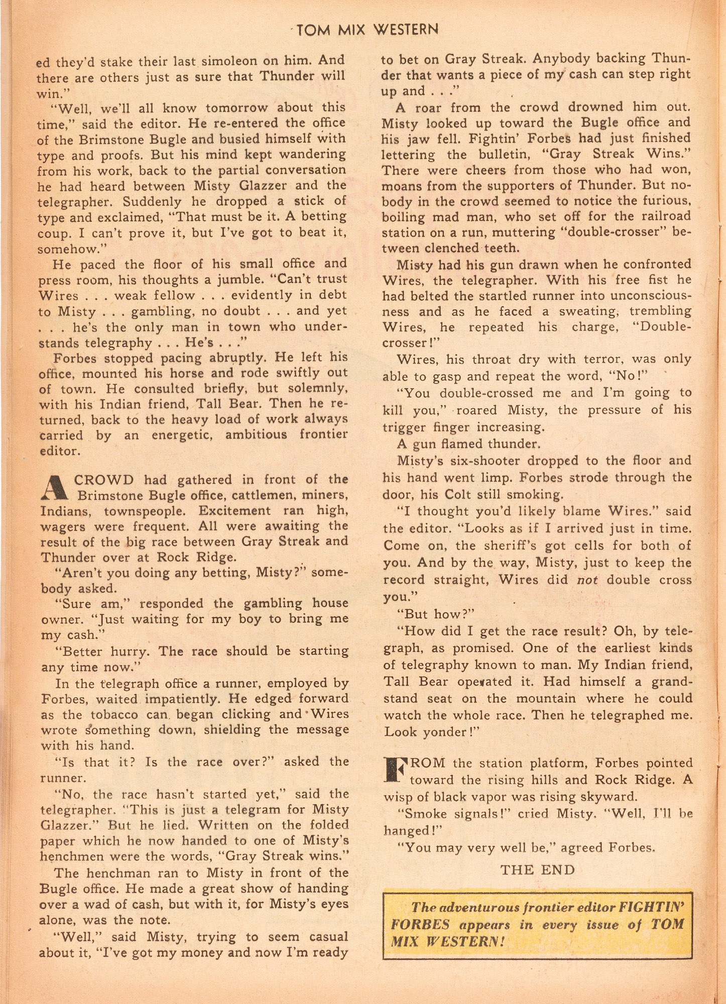 Read online Tom Mix Western (1948) comic -  Issue #25 - 16