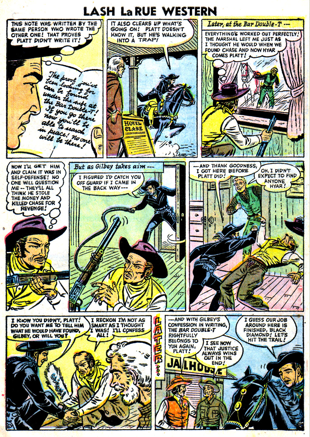 Read online Lash Larue Western (1949) comic -  Issue #59 - 9