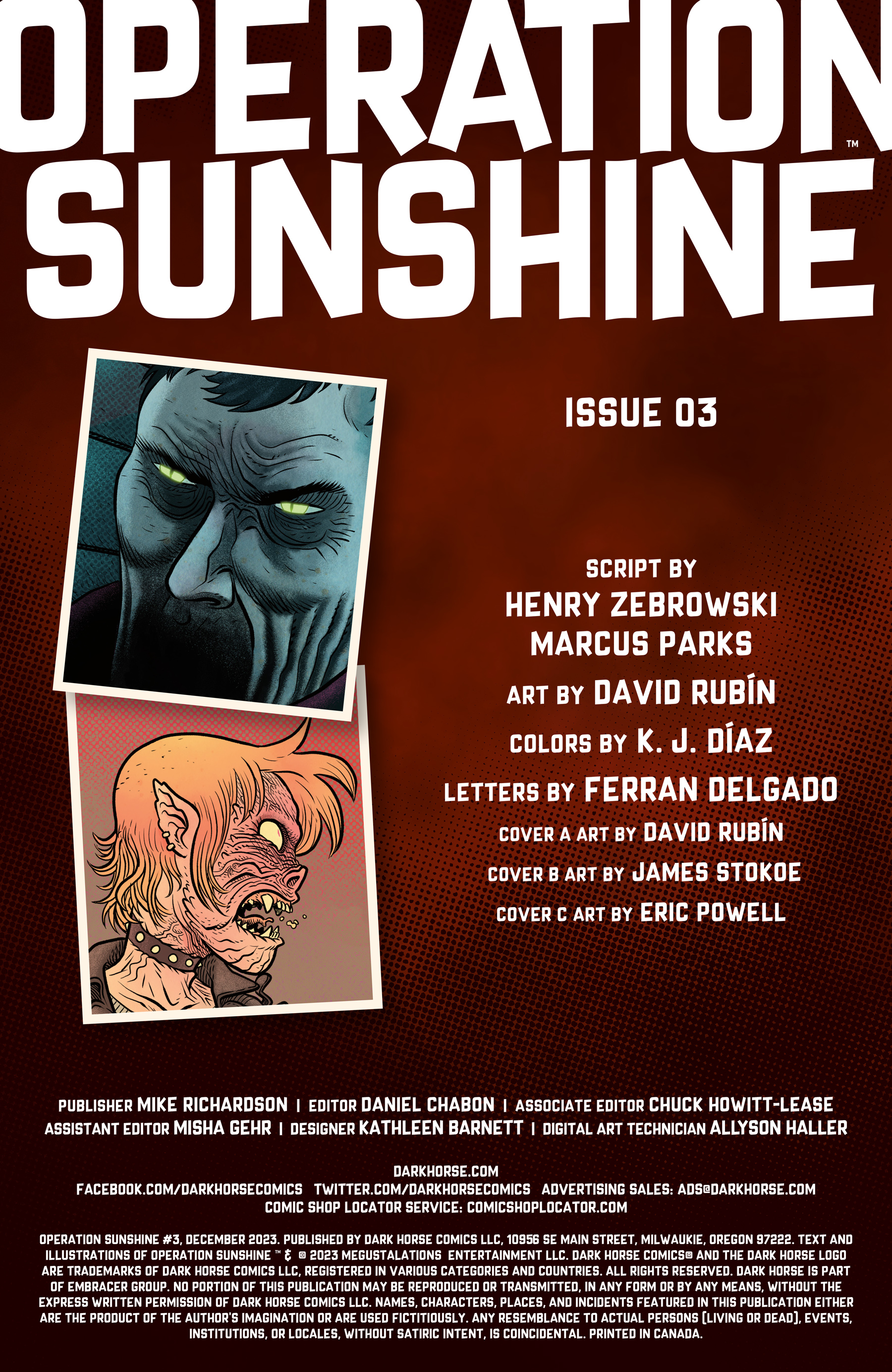 Read online Operation Sunshine comic -  Issue #3 - 2