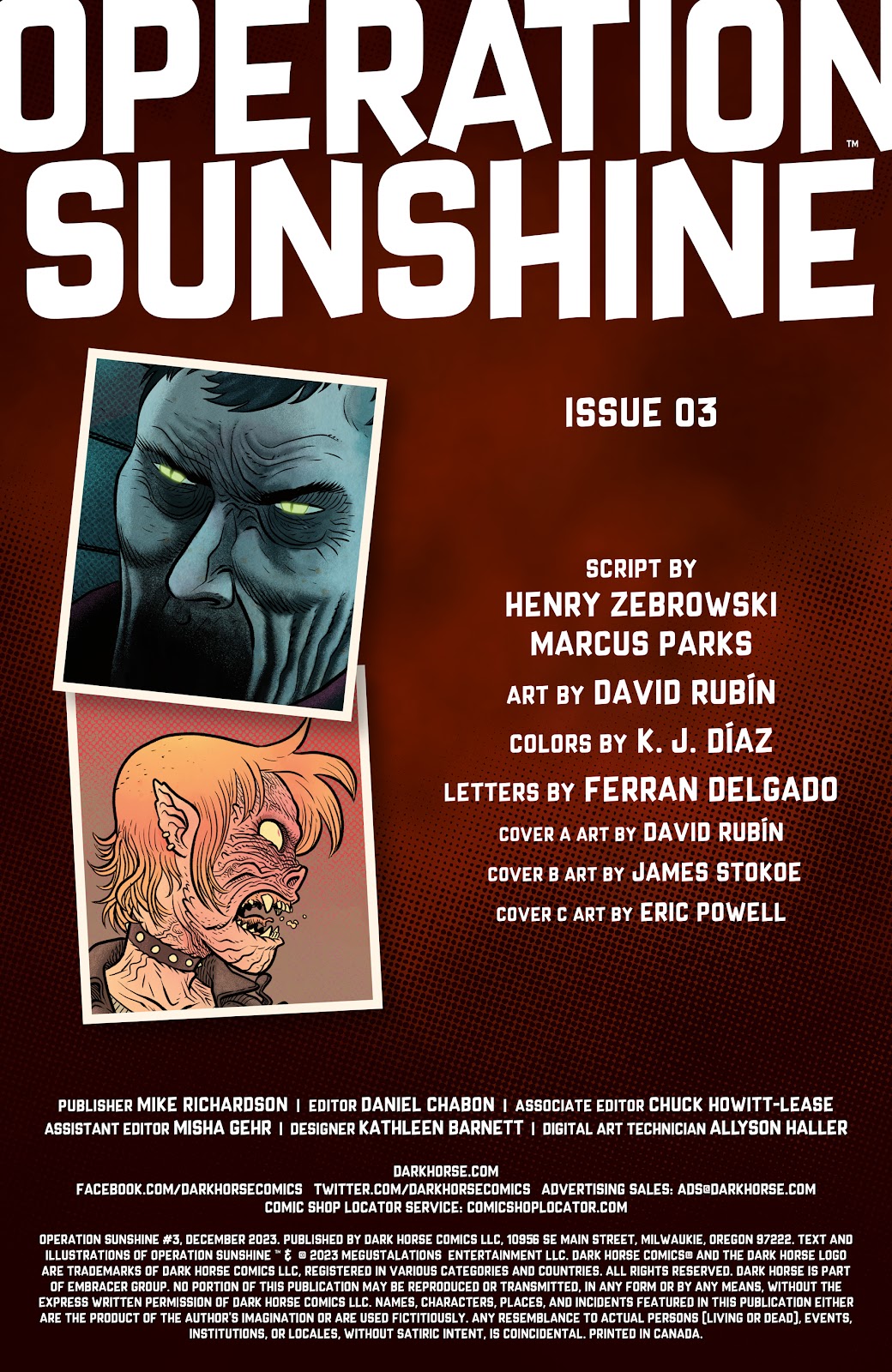 Operation Sunshine issue 3 - Page 2