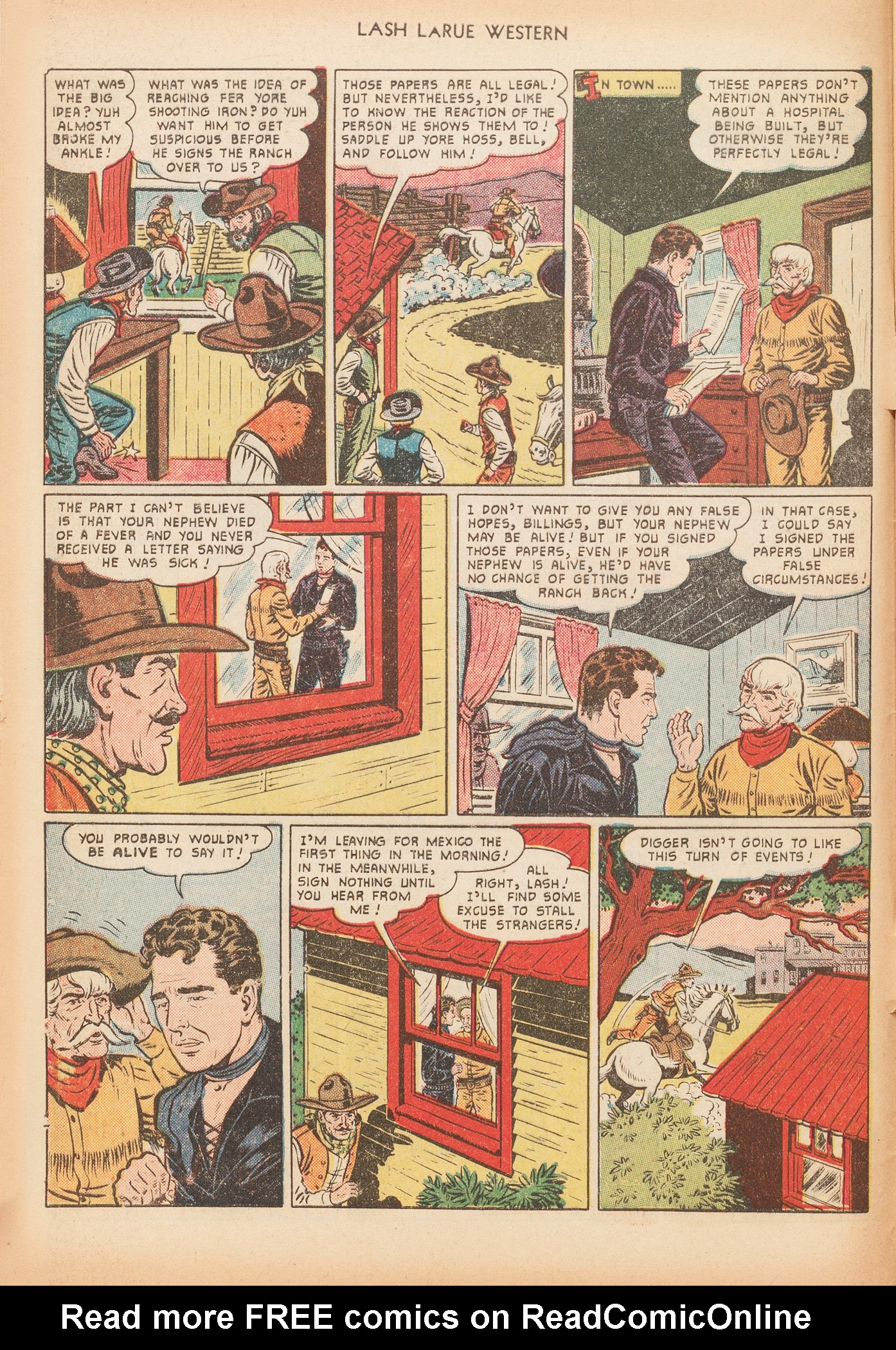 Read online Lash Larue Western (1949) comic -  Issue #16 - 8