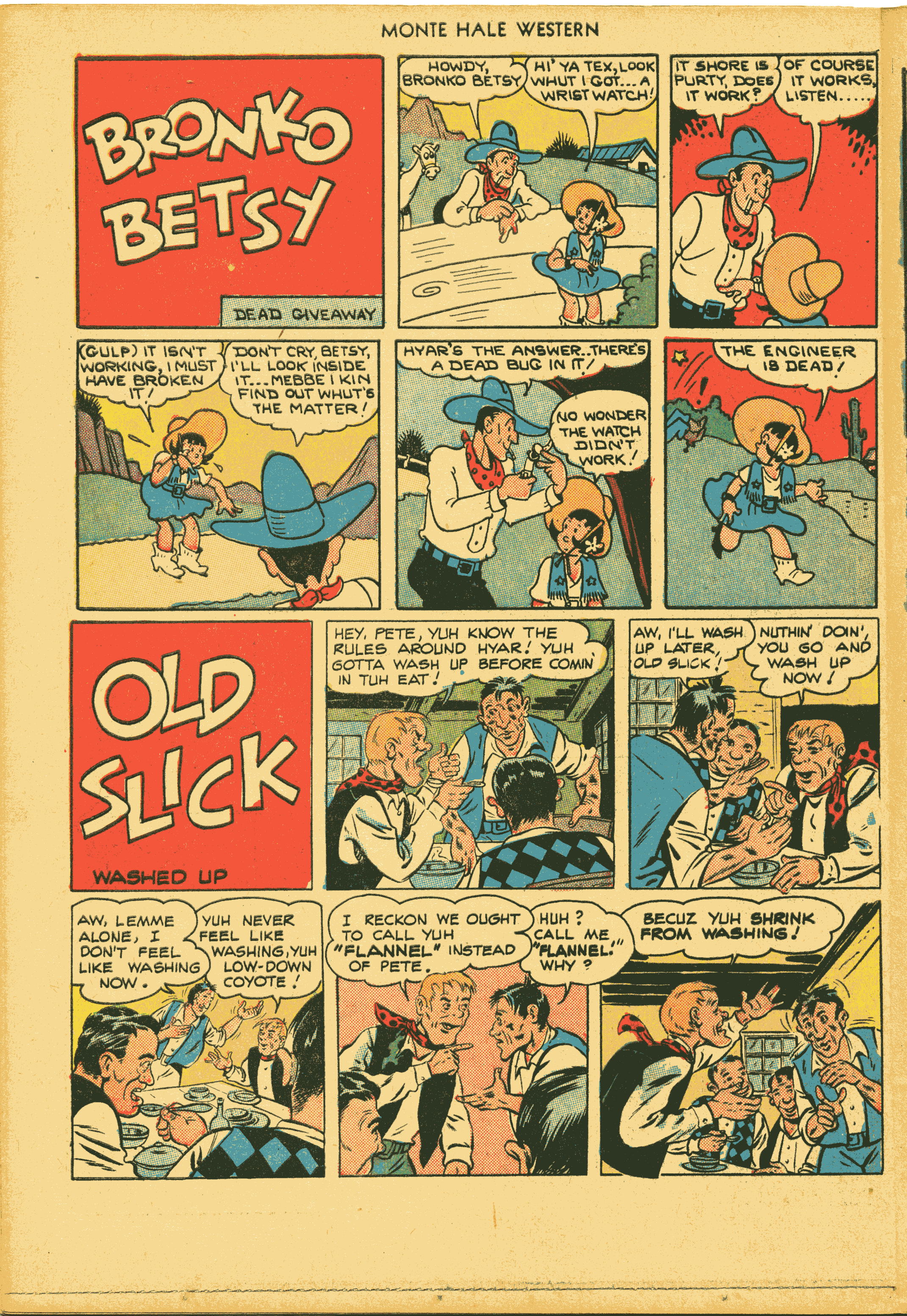 Read online Monte Hale Western comic -  Issue #31 - 34