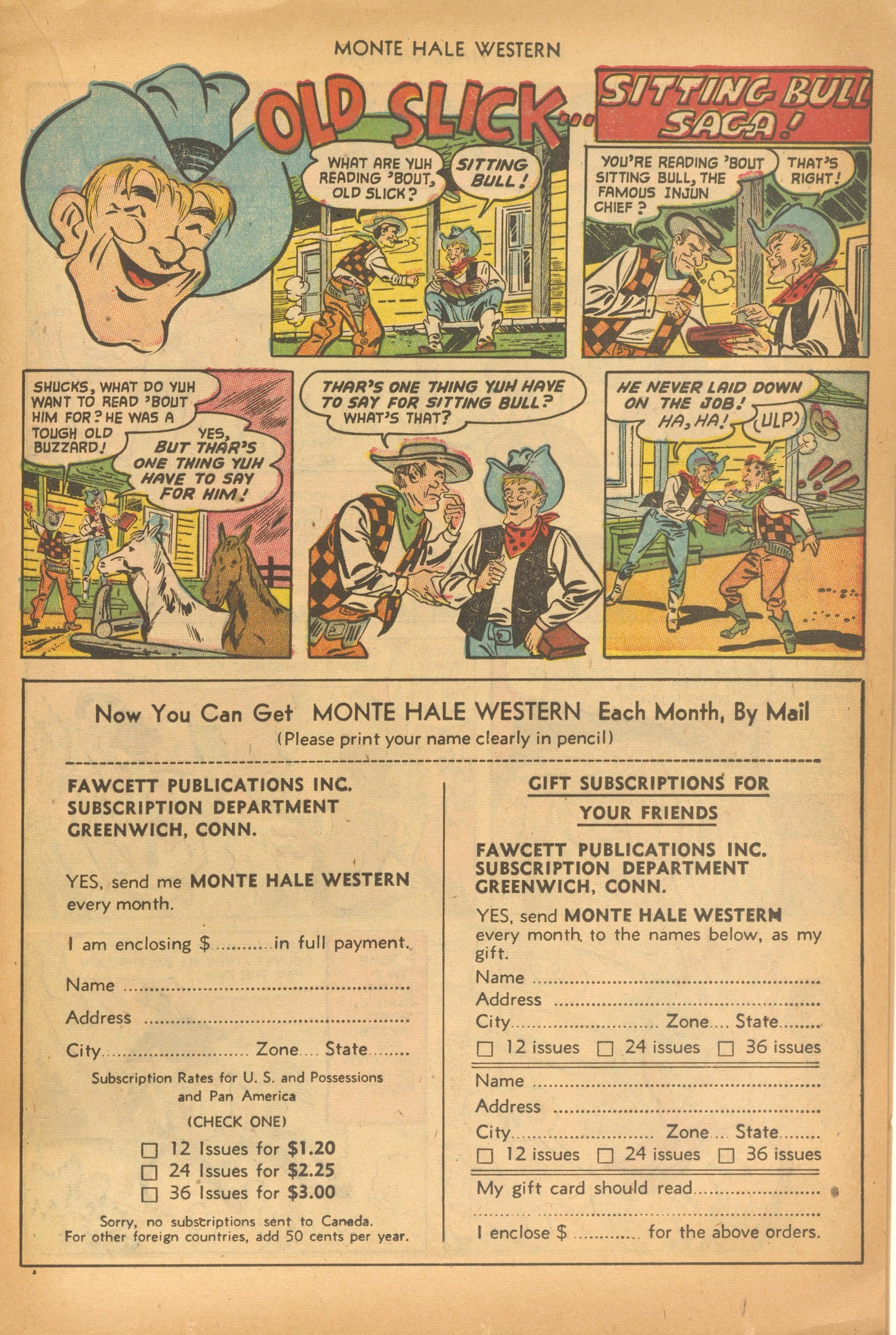 Read online Monte Hale Western comic -  Issue #78 - 21