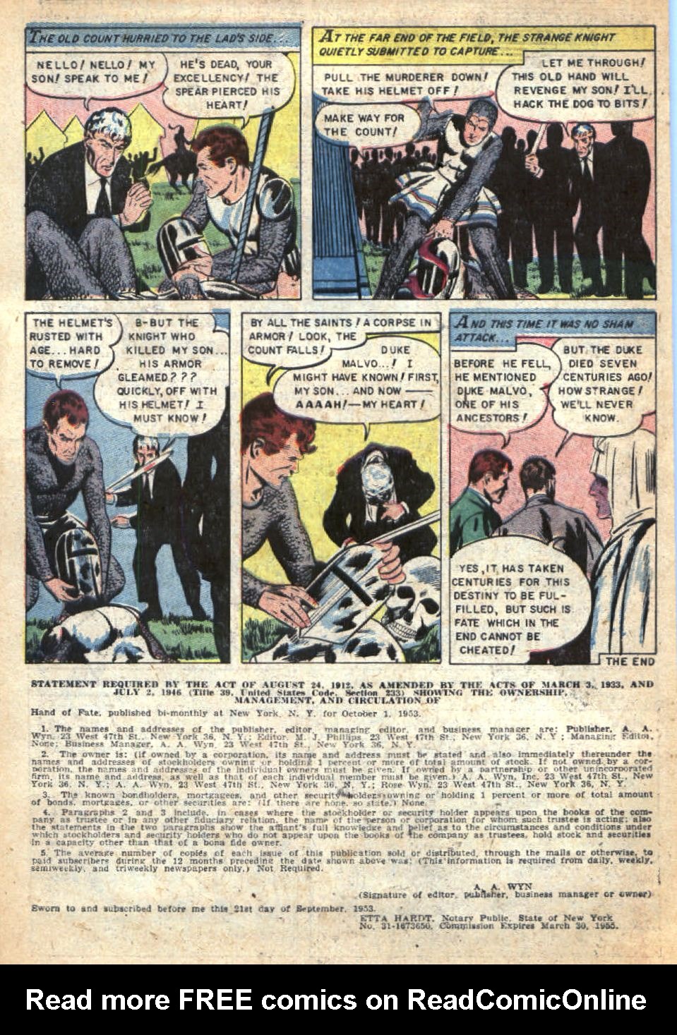 Read online The Hand of Fate comic -  Issue #23 - 34