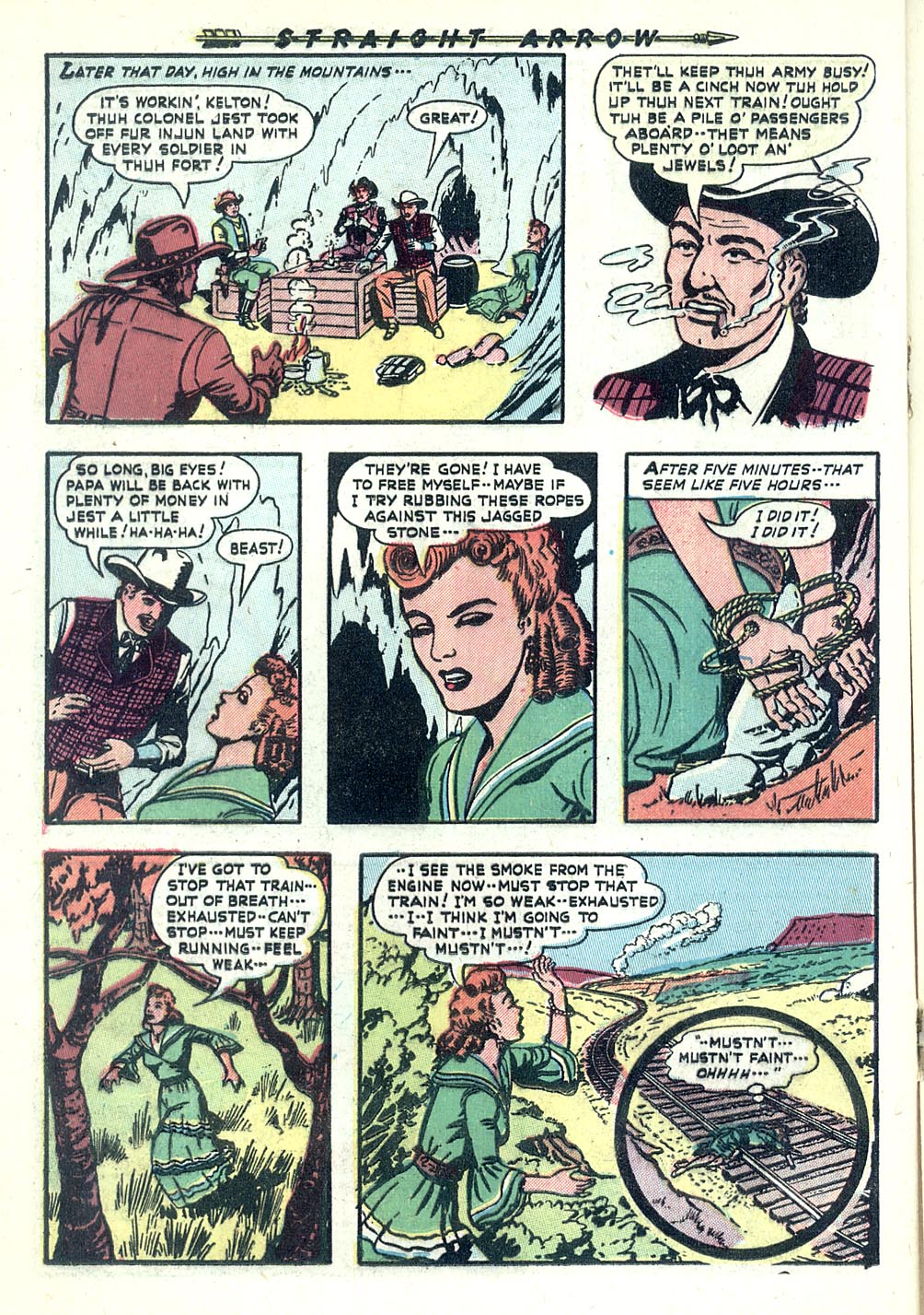 Read online Straight Arrow comic -  Issue #13 - 16