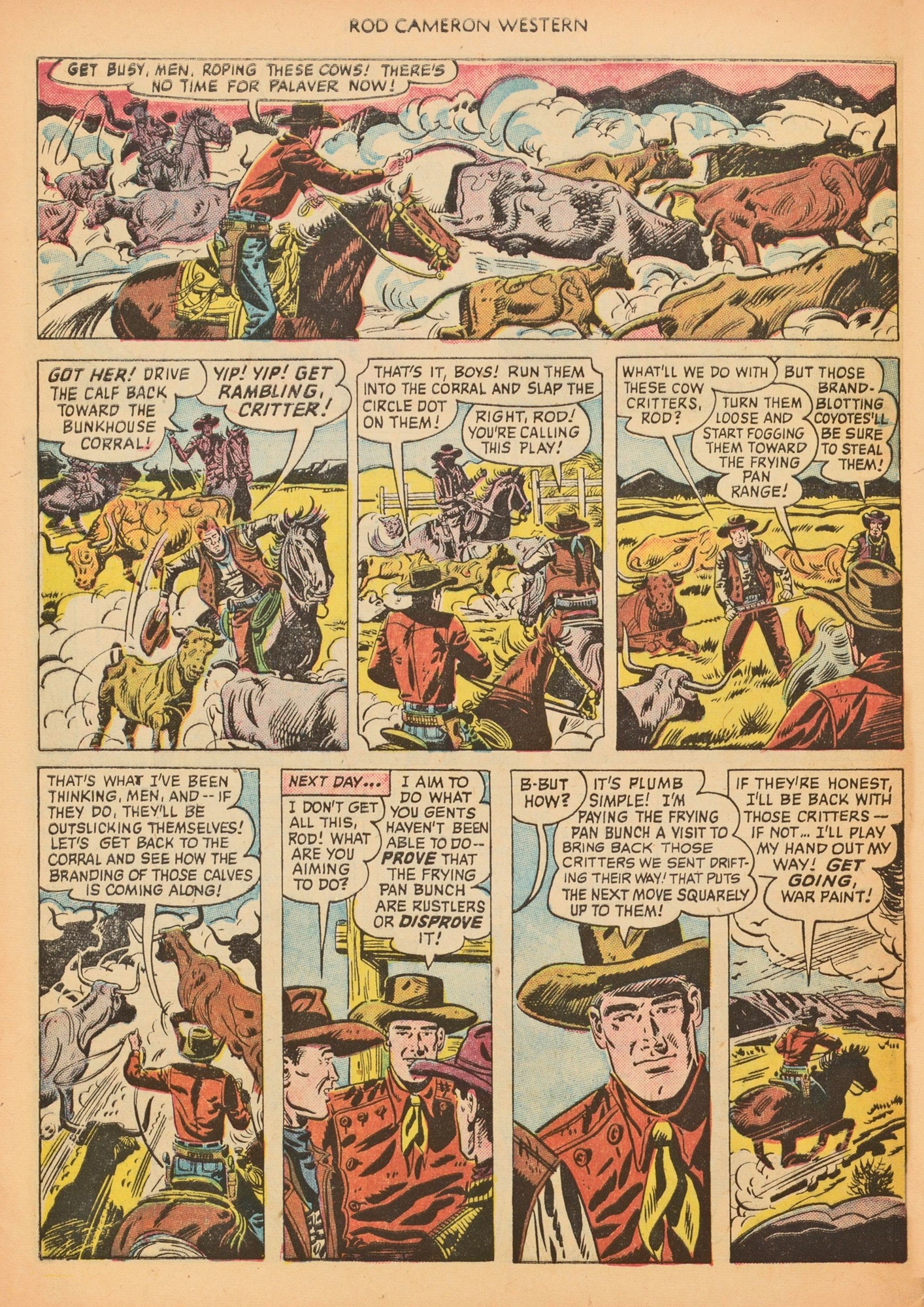 Read online Rod Cameron Western comic -  Issue #9 - 28