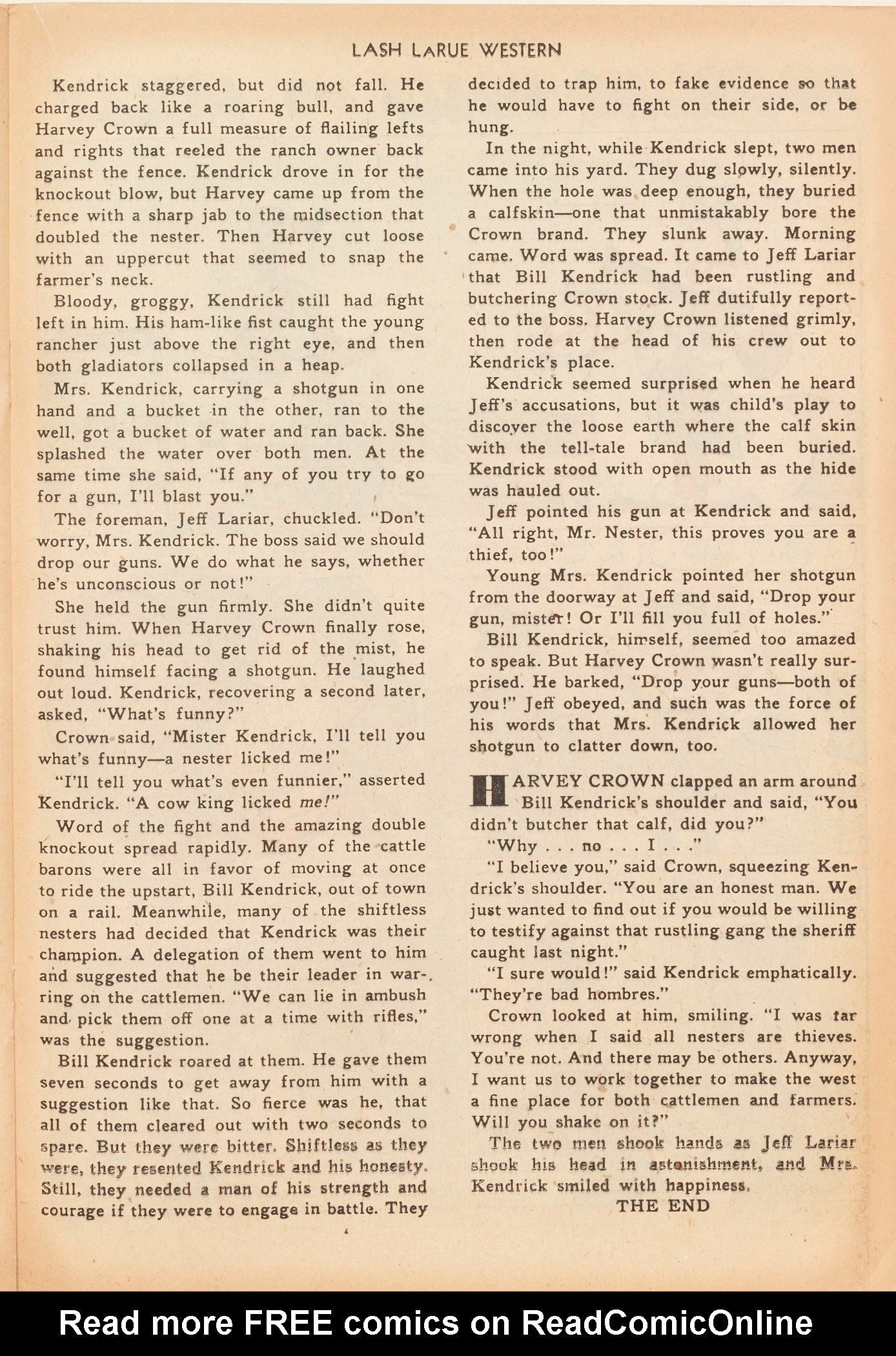 Read online Lash Larue Western (1949) comic -  Issue #20 - 21
