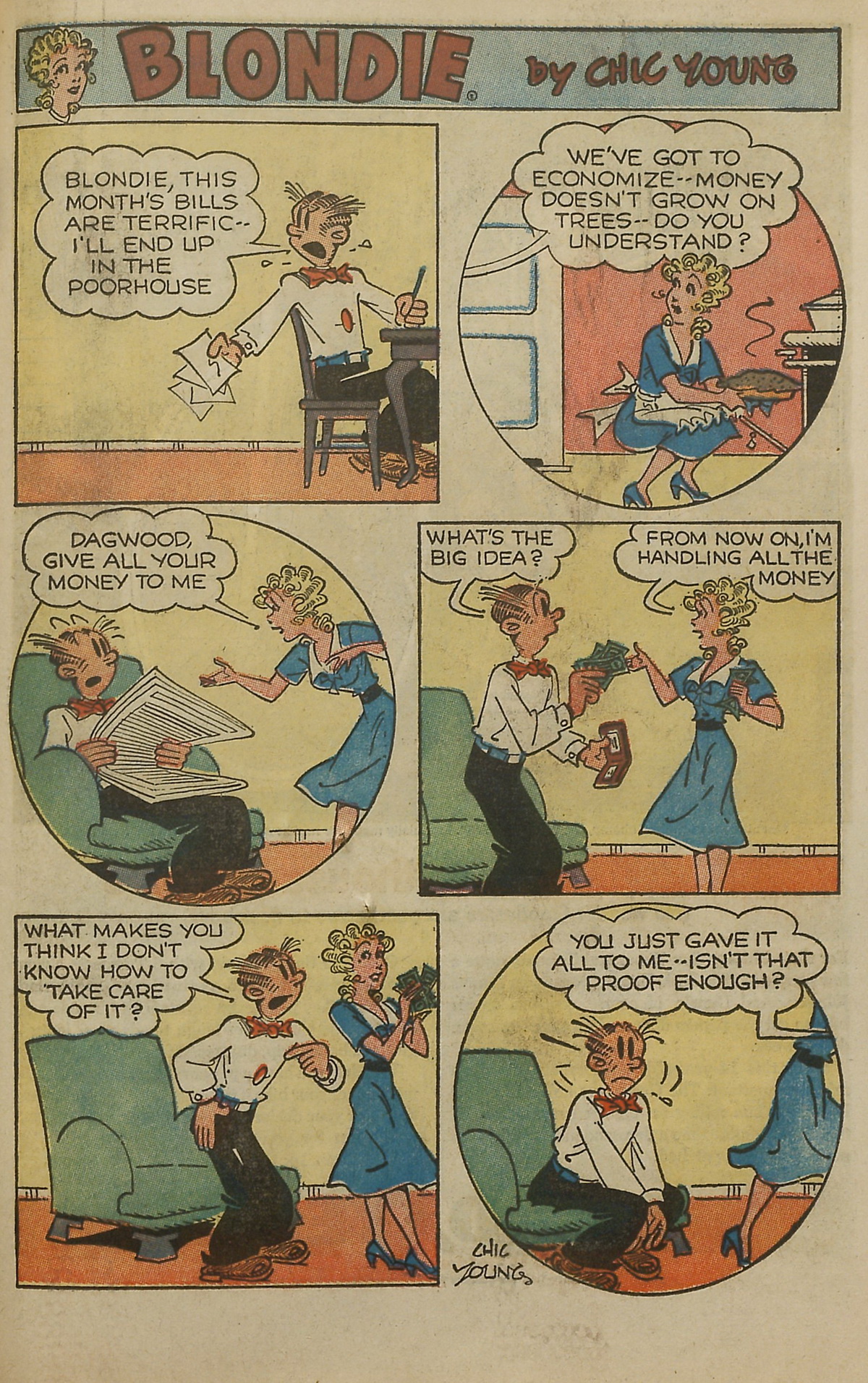 Read online Blondie Comics (1960) comic -  Issue #159 - 35