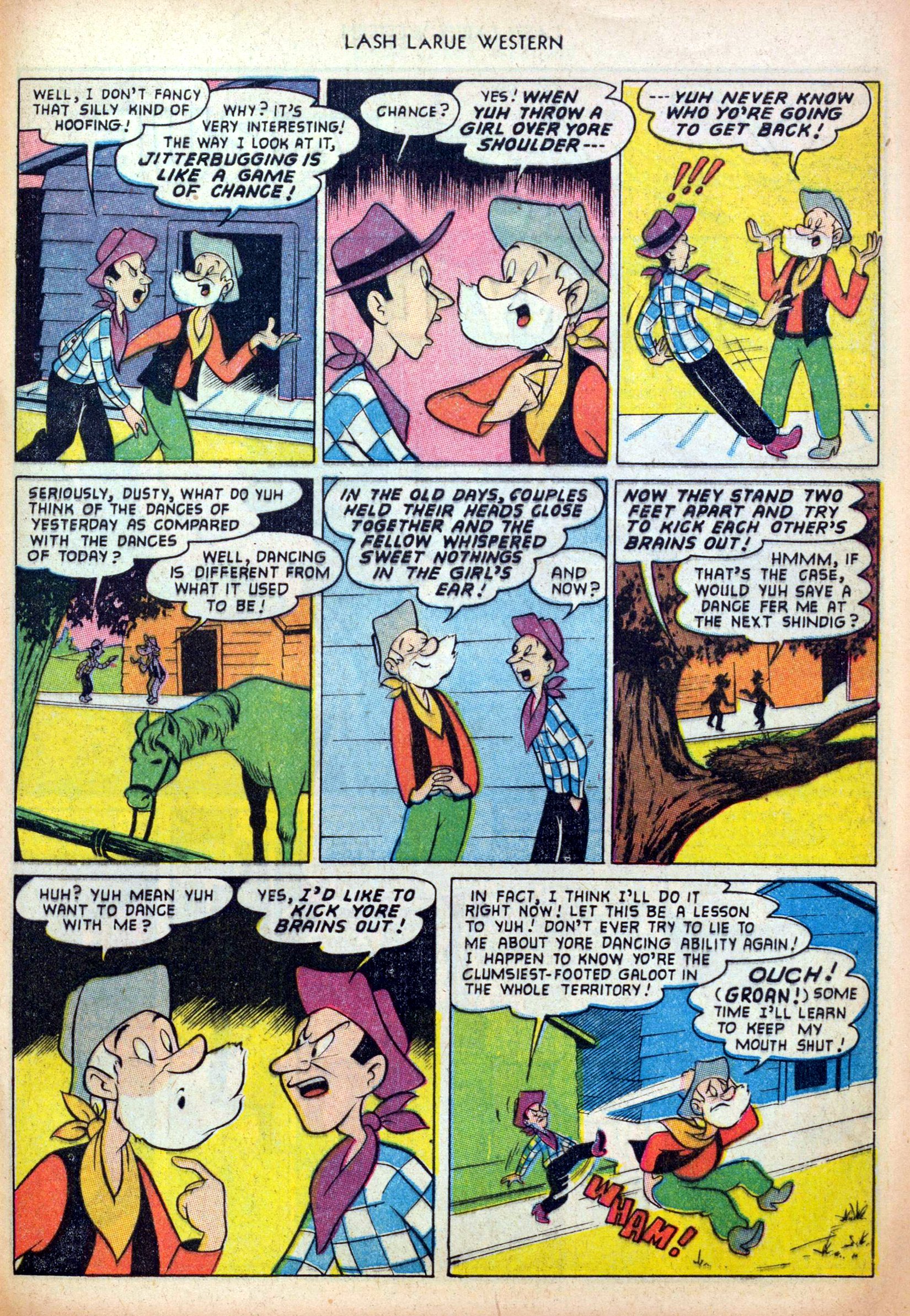 Read online Lash Larue Western (1949) comic -  Issue #38 - 29