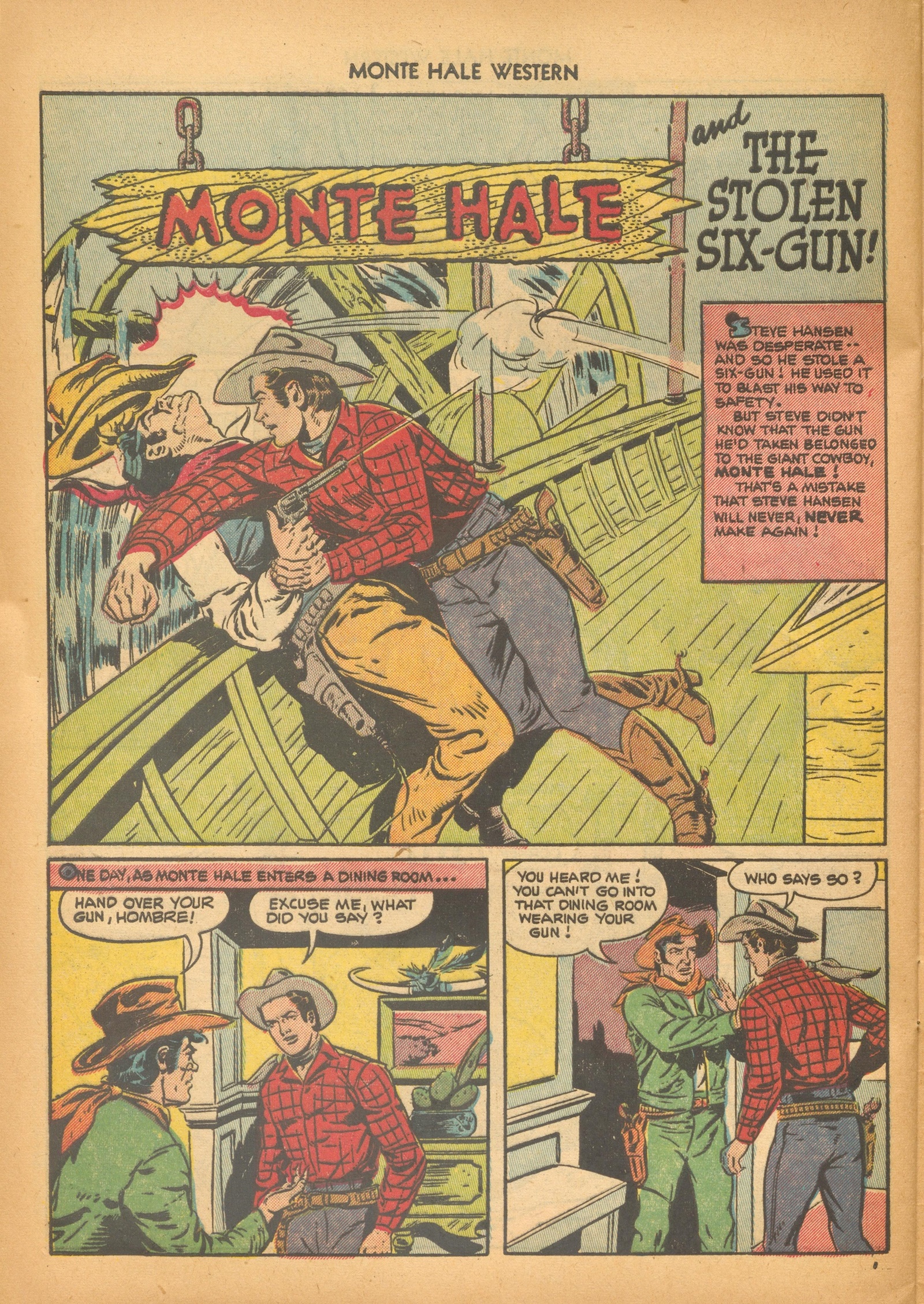 Read online Monte Hale Western comic -  Issue #75 - 28