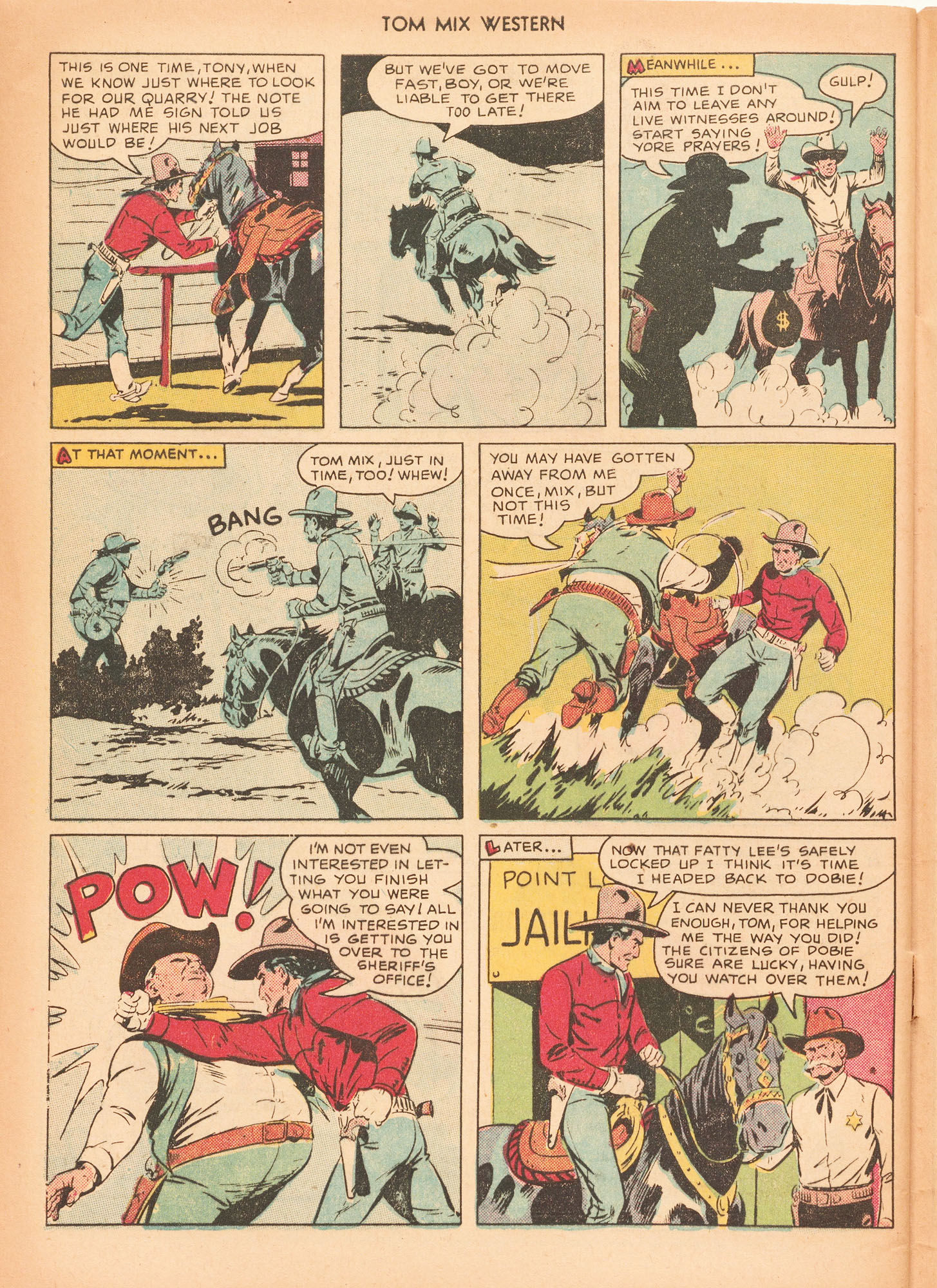 Read online Tom Mix Western (1948) comic -  Issue #25 - 48
