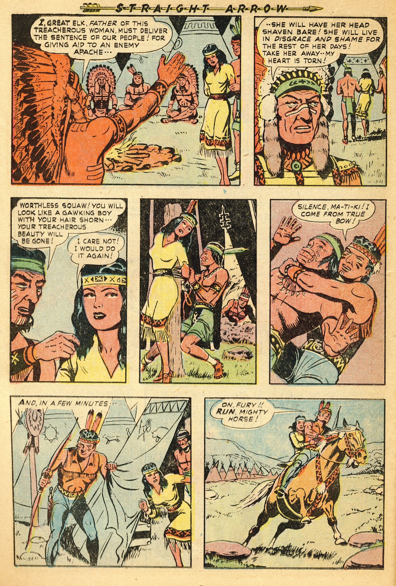 Read online Straight Arrow comic -  Issue #14 - 14