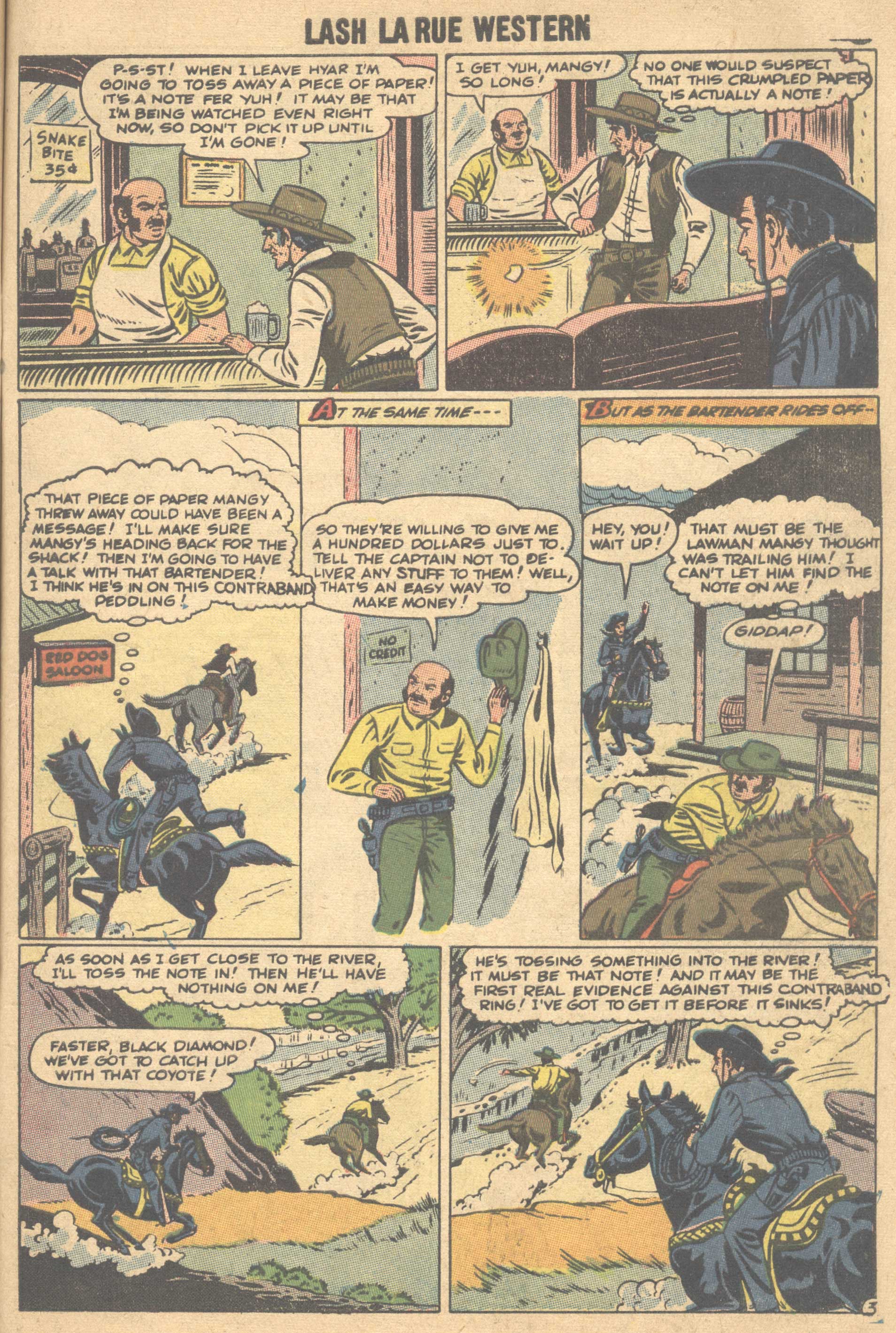 Read online Lash Larue Western (1949) comic -  Issue #66 - 28