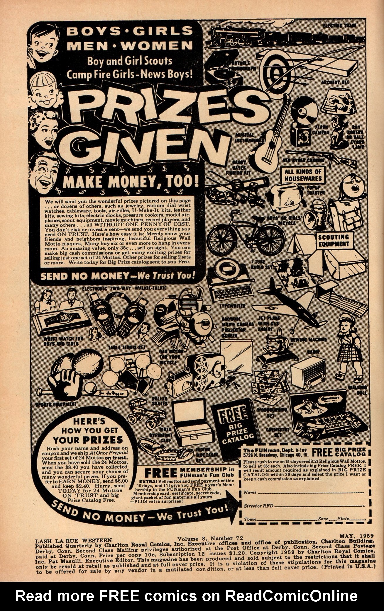 Read online Lash Larue Western (1949) comic -  Issue #72 - 2