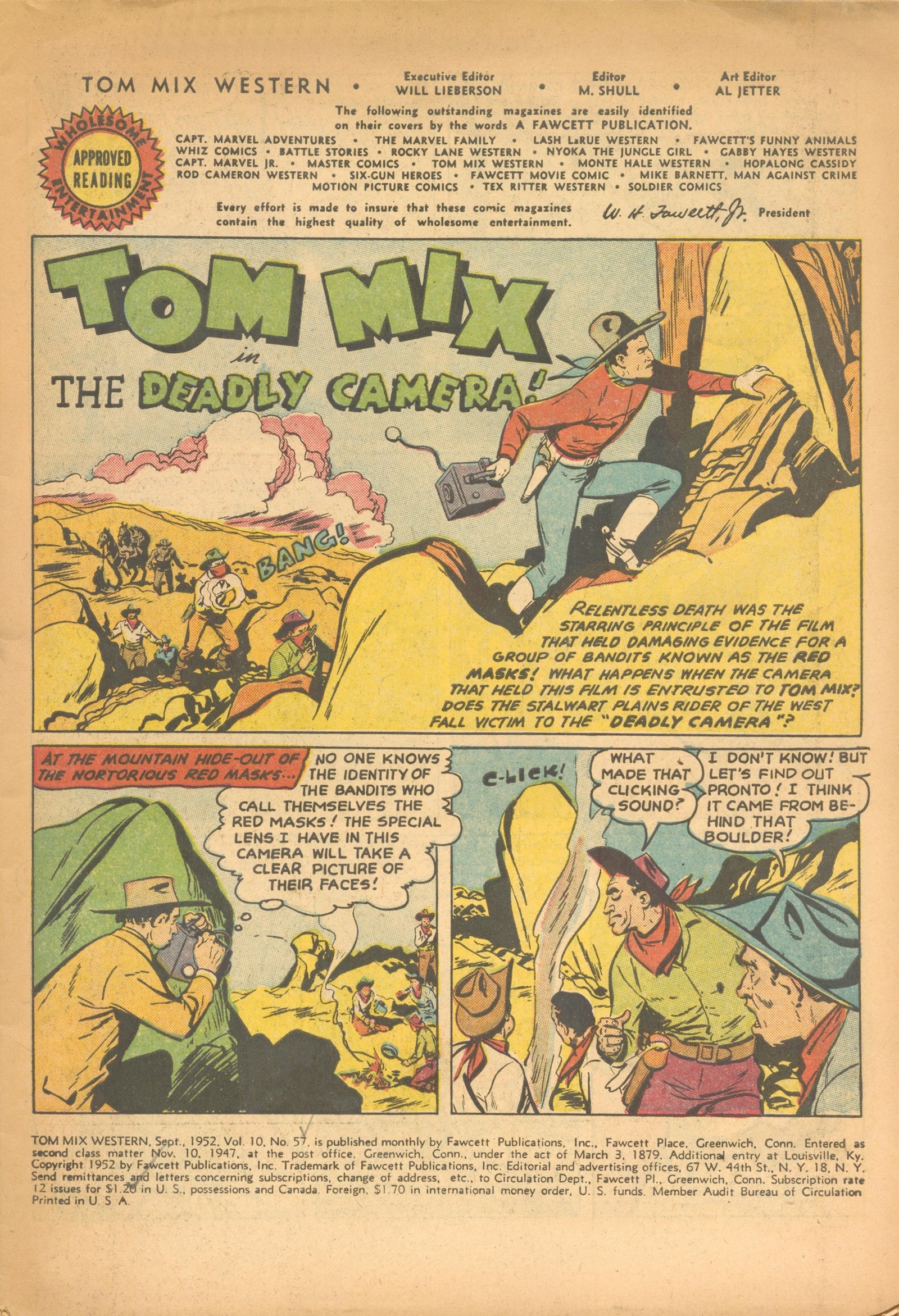 Read online Tom Mix Western (1948) comic -  Issue #57 - 3