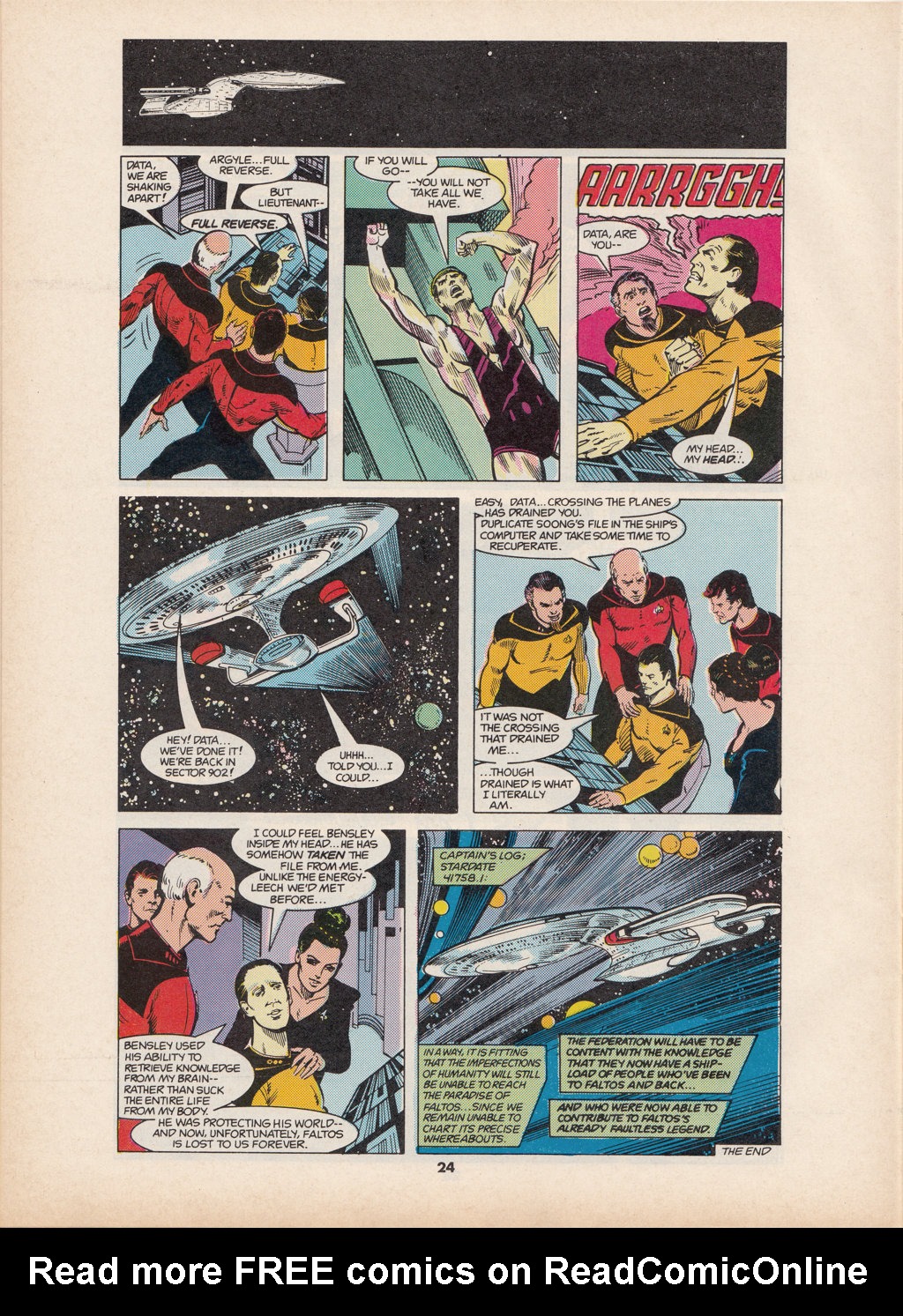 Read online Star Trek The Next Generation (1990) comic -  Issue #7 - 24