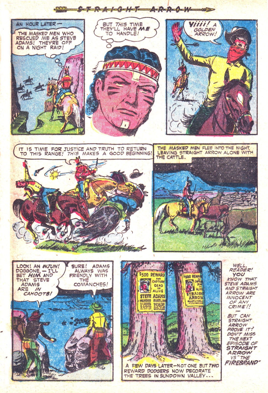 Read online Straight Arrow comic -  Issue #26 - 33