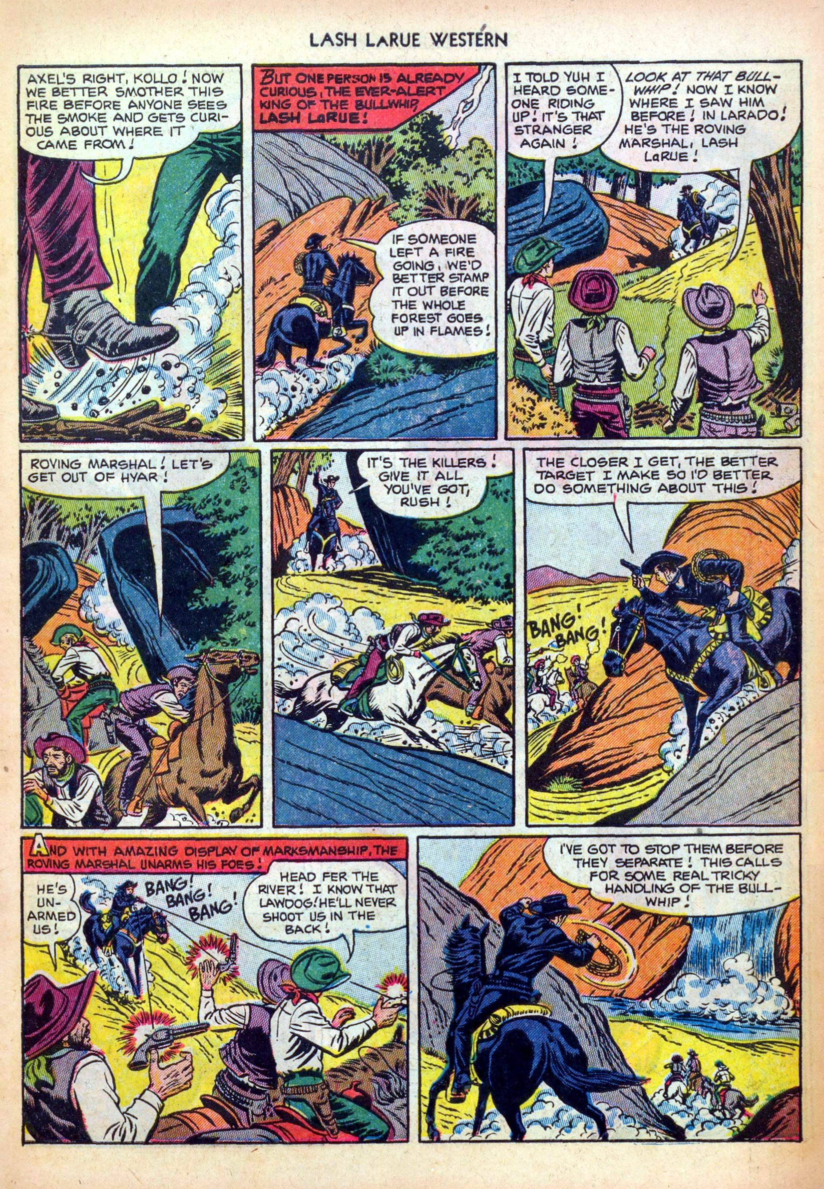 Read online Lash Larue Western (1949) comic -  Issue #28 - 7