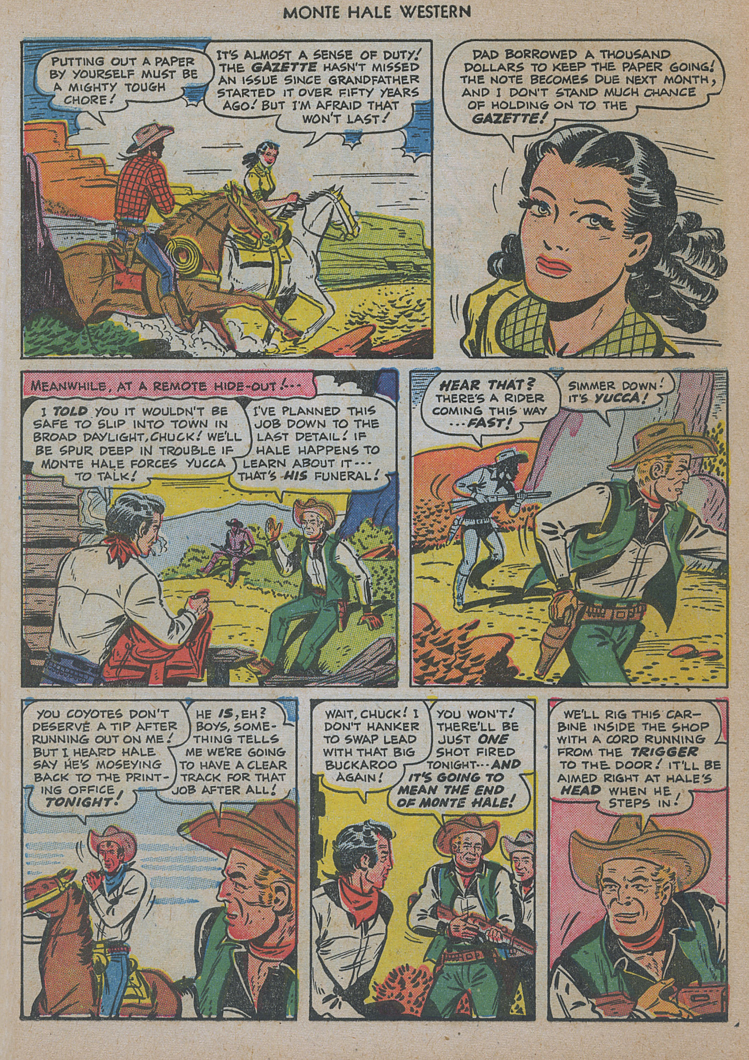 Read online Monte Hale Western comic -  Issue #48 - 7