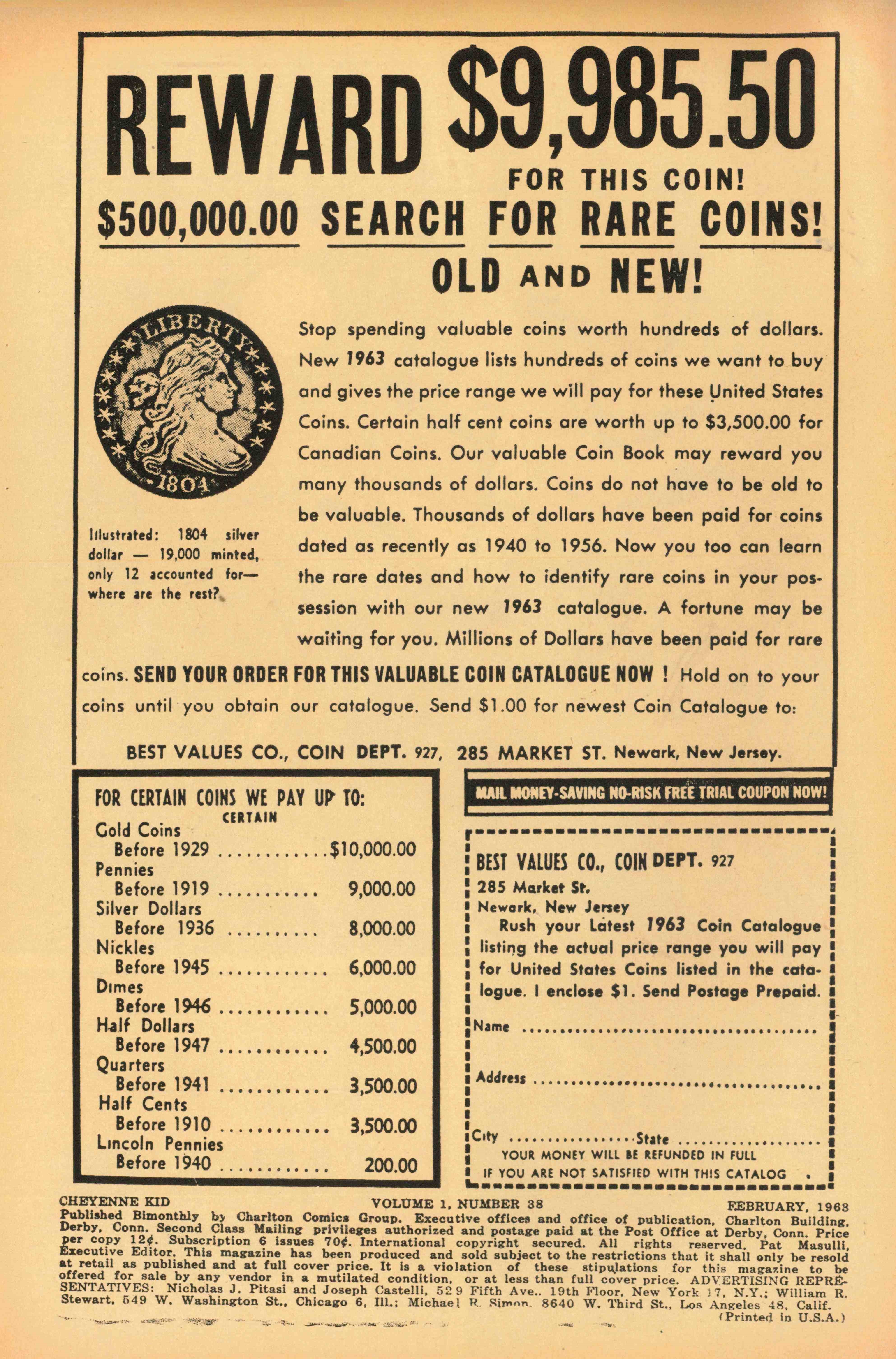 Read online Cheyenne Kid comic -  Issue #38 - 2