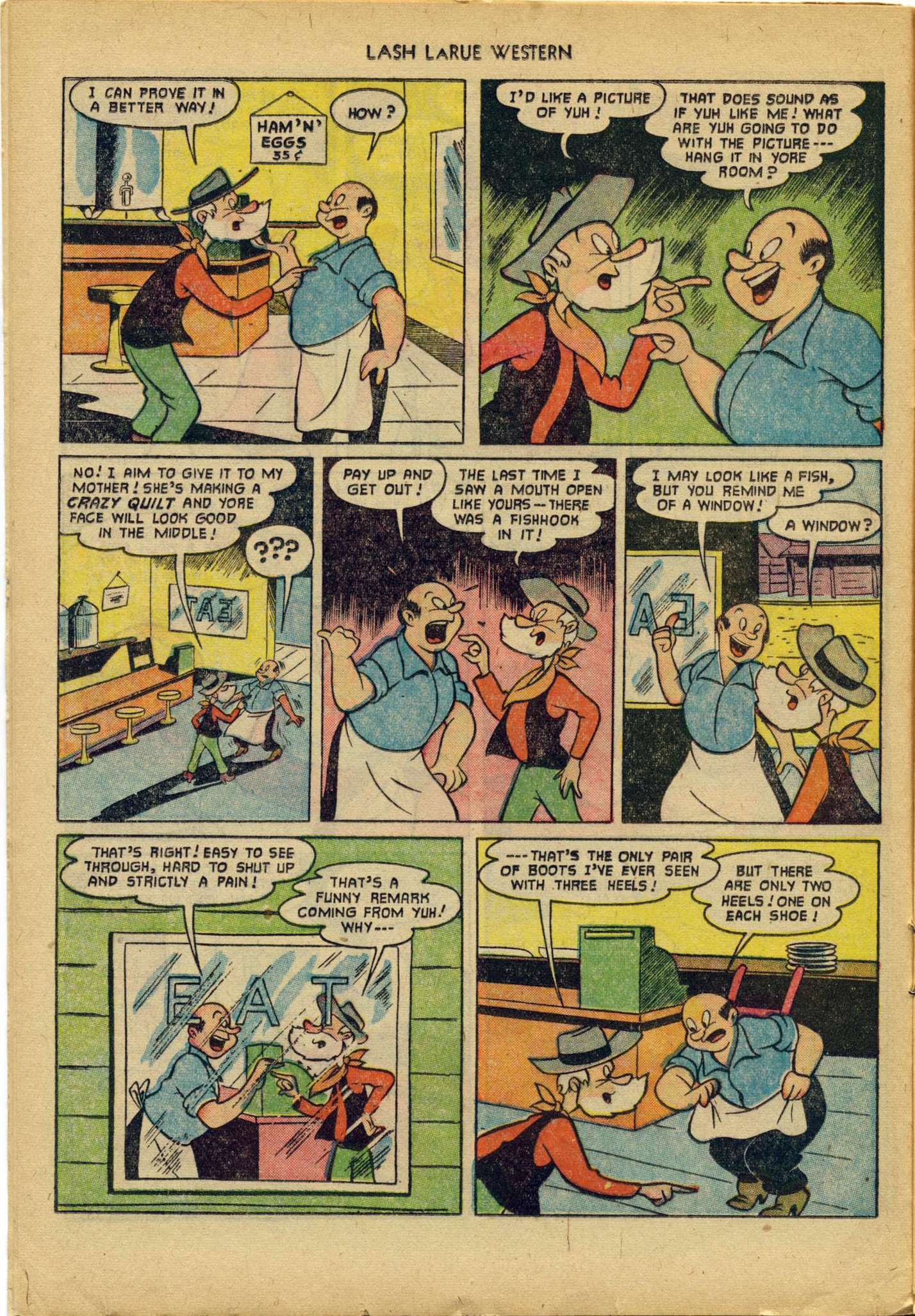 Read online Lash Larue Western (1949) comic -  Issue #29 - 16