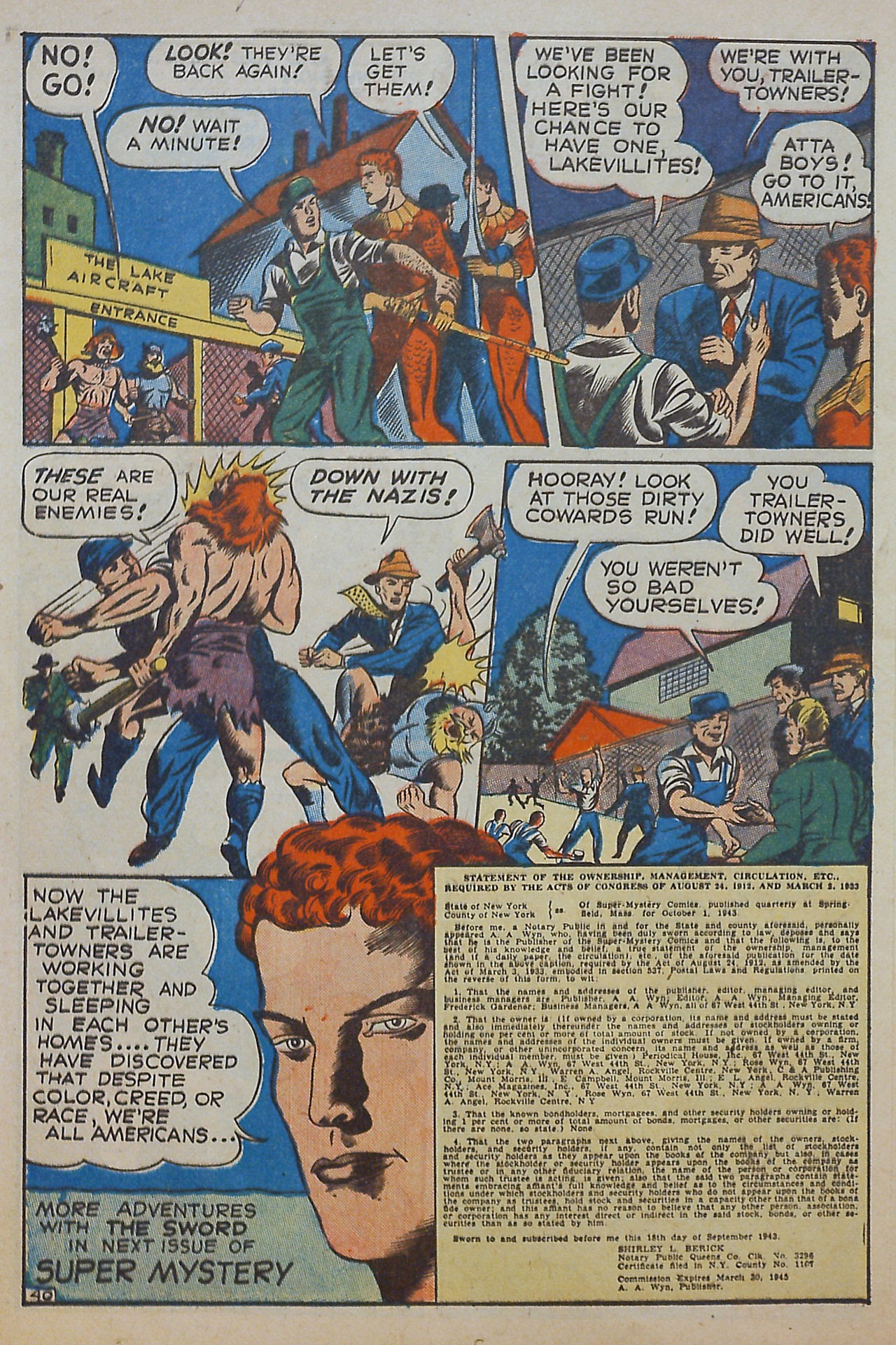 Read online Super-Mystery Comics comic -  Issue #19 - 41