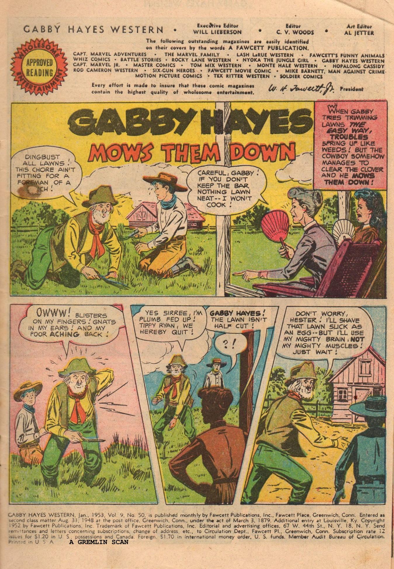 Read online Gabby Hayes Western comic -  Issue #50 - 3