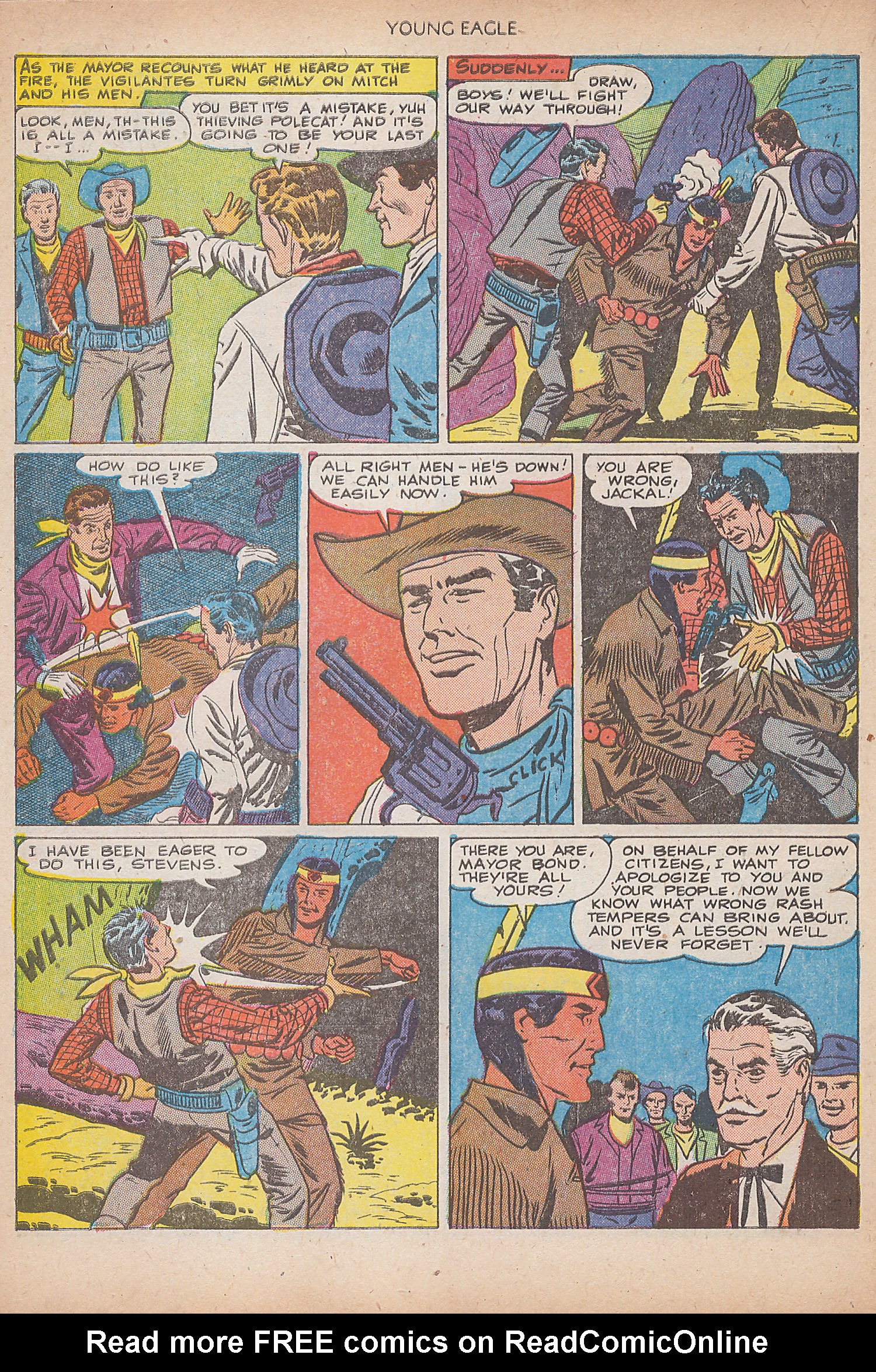 Read online Young Eagle comic -  Issue #7 - 16