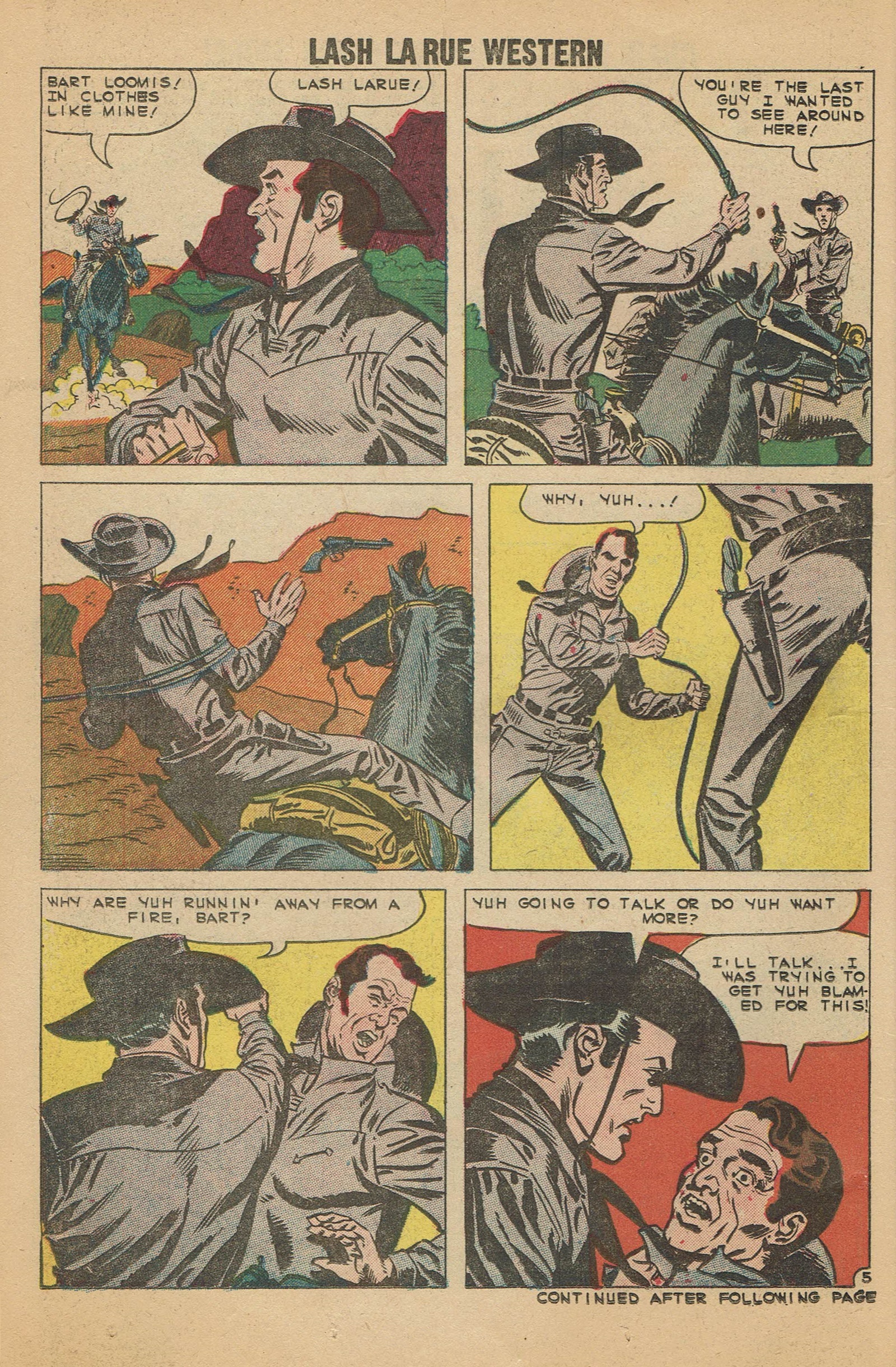 Read online Lash Larue Western (1949) comic -  Issue #79 - 14