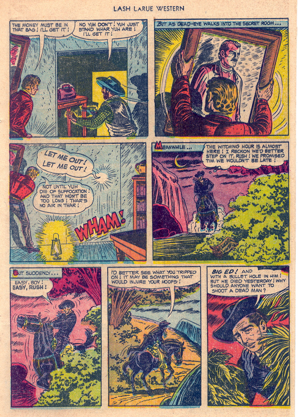 Read online Lash Larue Western (1949) comic -  Issue #45 - 13