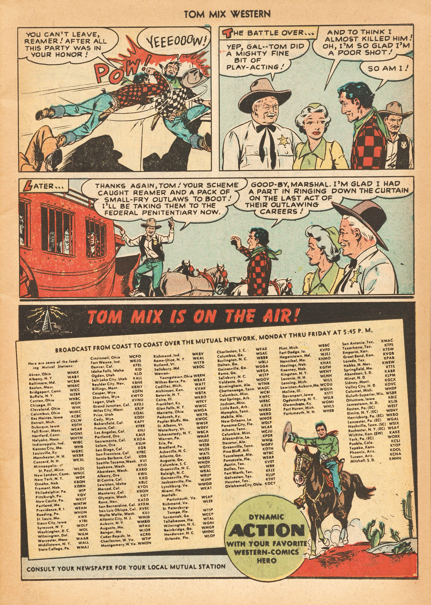 Read online Tom Mix Western (1948) comic -  Issue #15 - 11