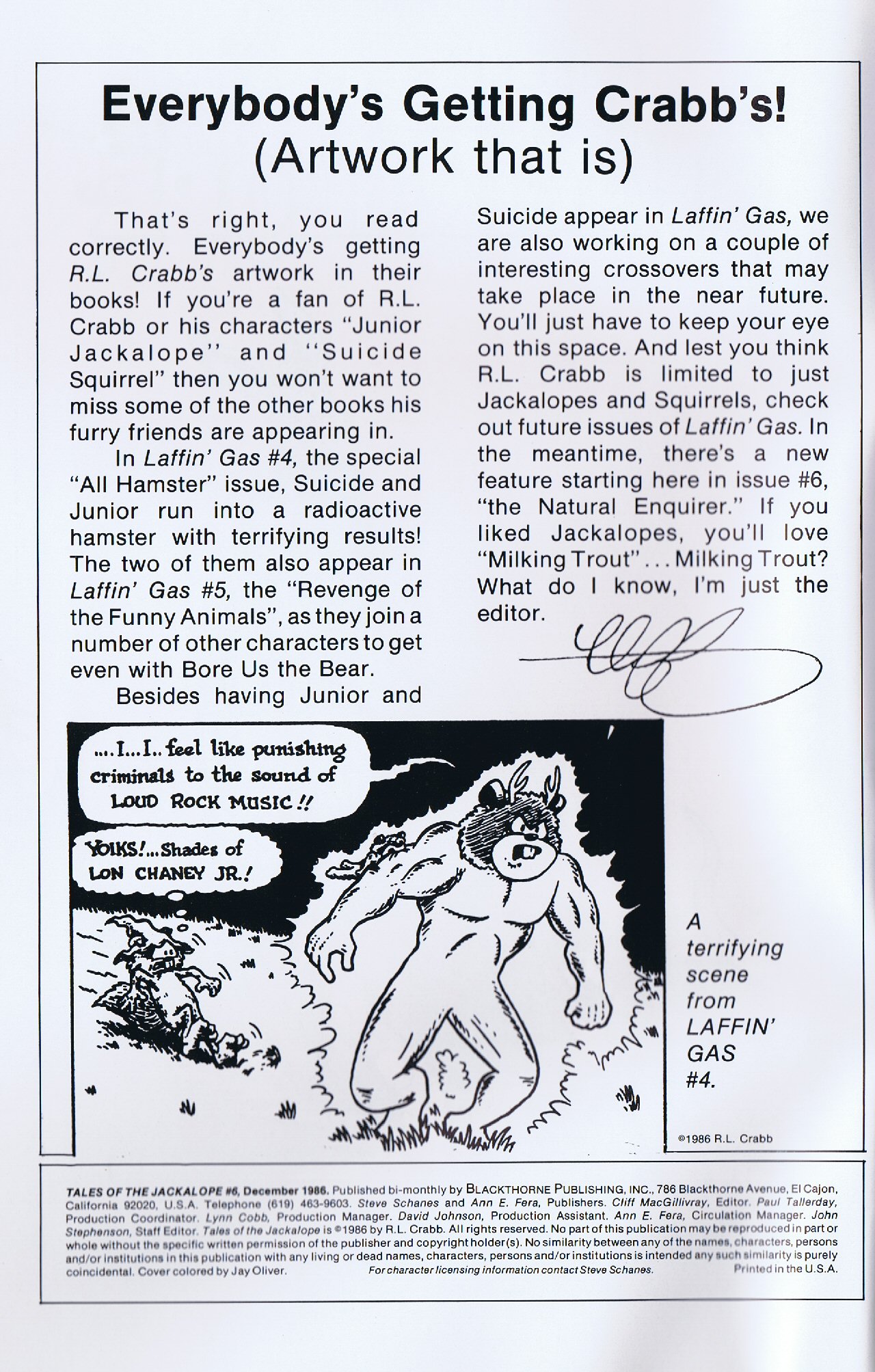 Read online Tales Of The Jackalope comic -  Issue #6 - 2